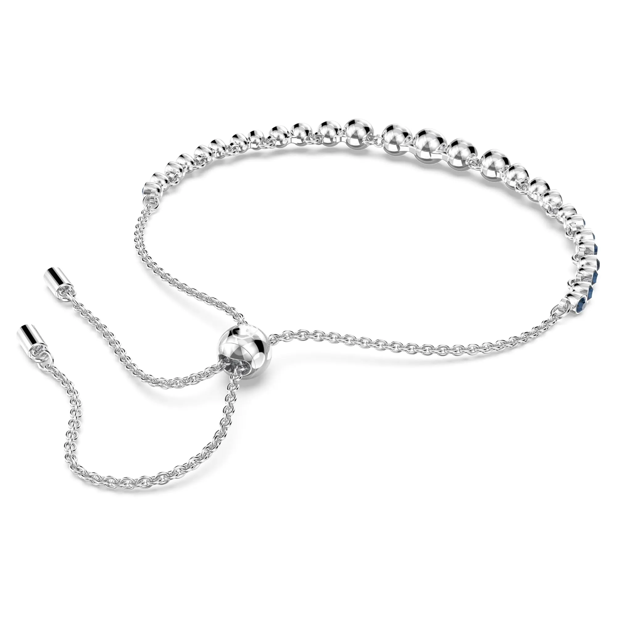 Swarovski Imber Emily Braccialetto, Cristalli Blu, Placcato Rodio - immagine 4