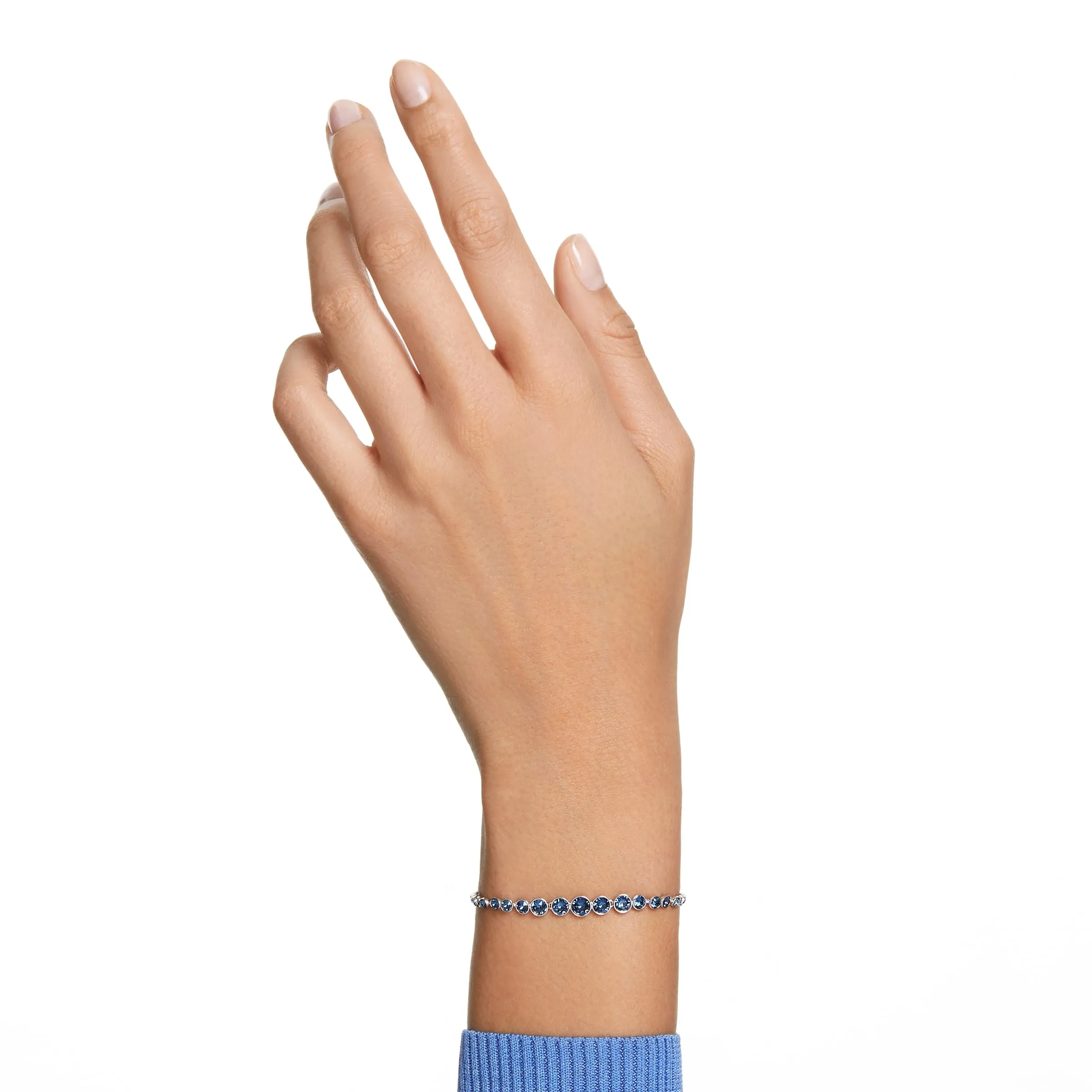Swarovski Imber Emily Braccialetto, Cristalli Blu, Placcato Rodio - immagine 5