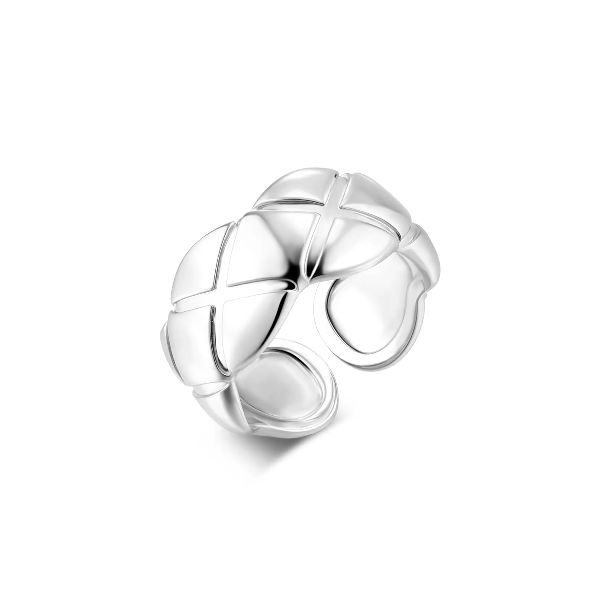 ALEXCRAFT Anello Argento Pollice Regolabile con Zirconi per Donna - immagine 1