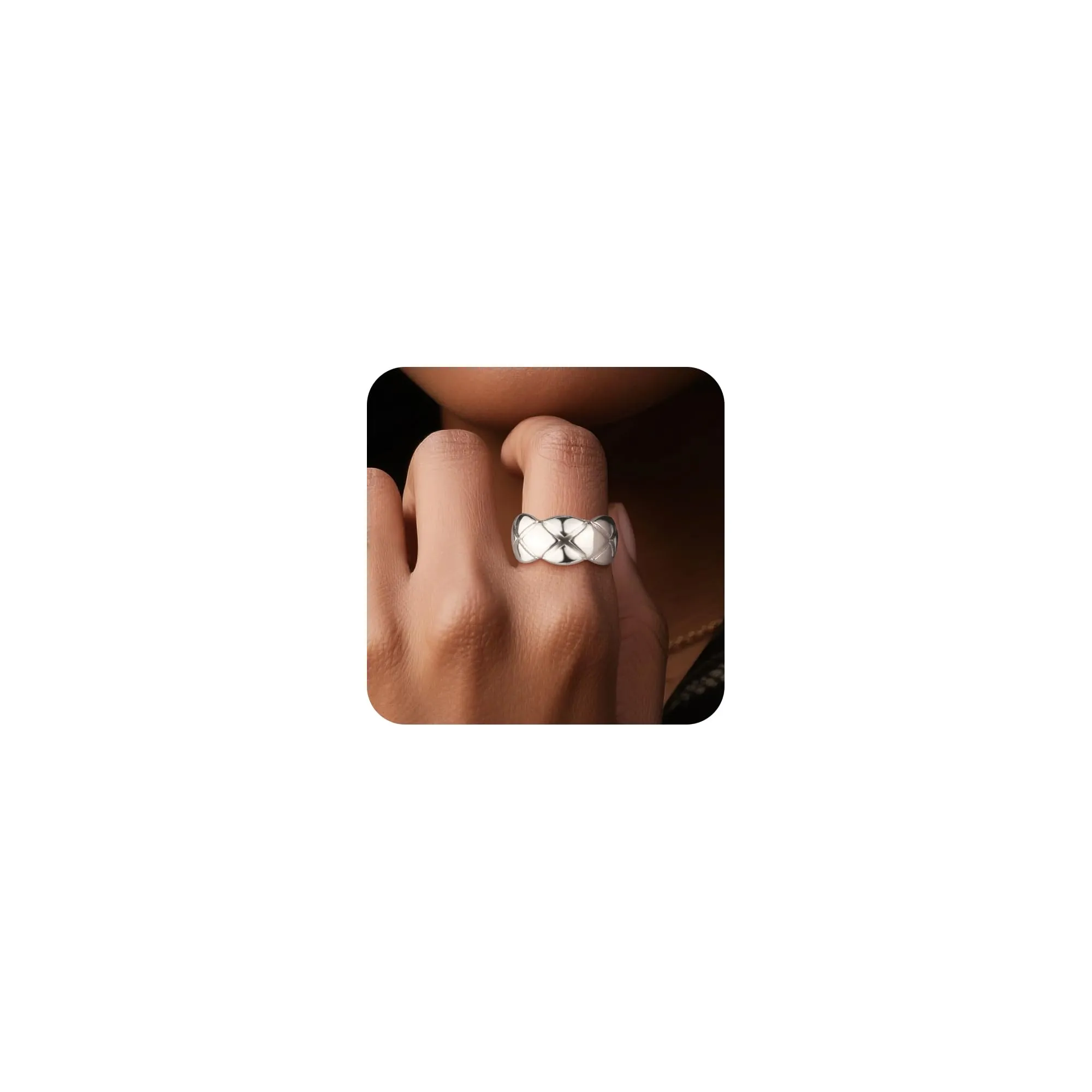 ALEXCRAFT Anello Argento Pollice Regolabile con Zirconi per Donna - immagine 7