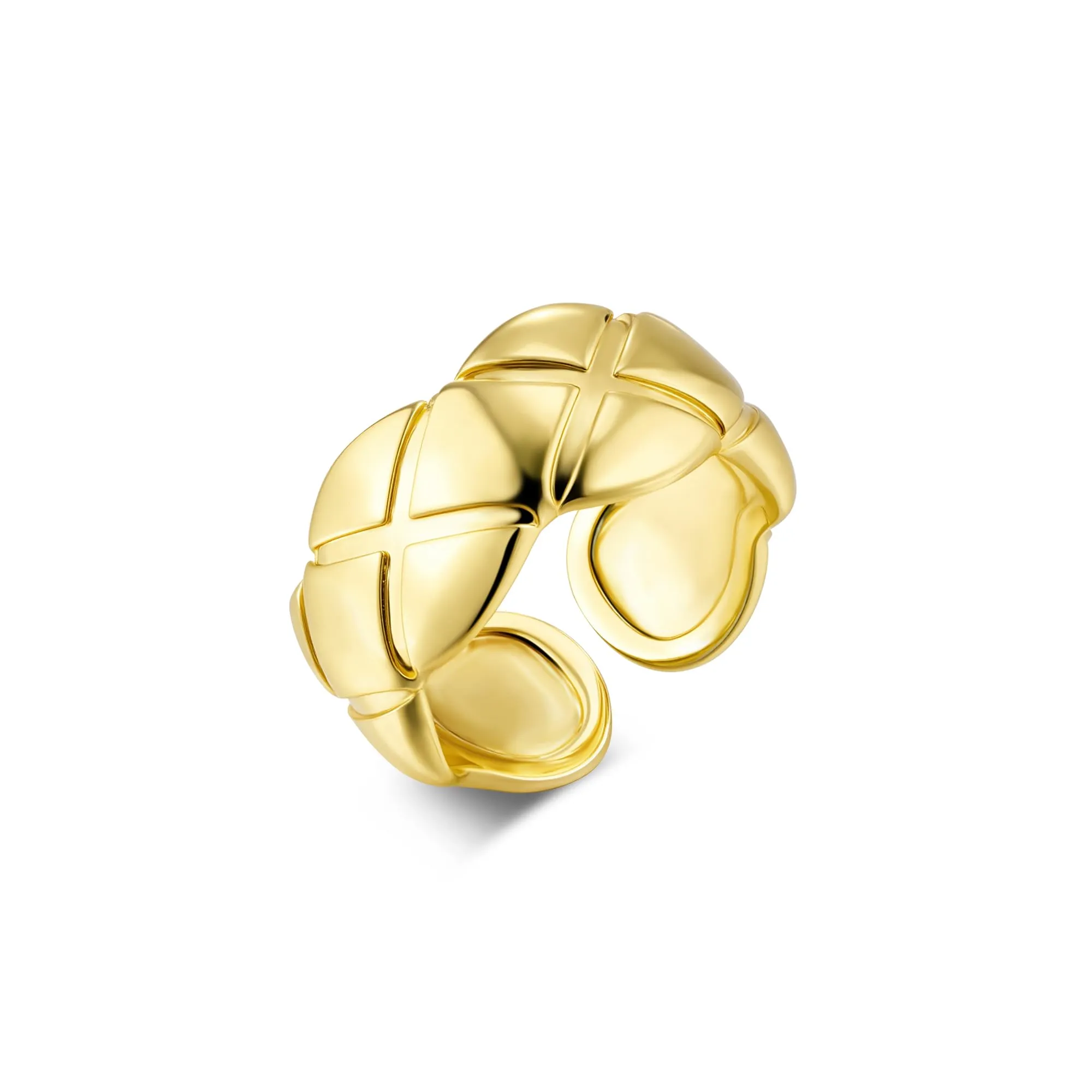 ALEXCRAFT Anello Oro Pollice Regolabile con Zirconi per Donna R0293 - immagine 1