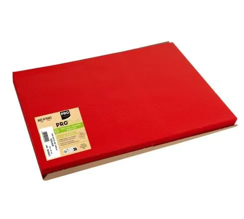 SANYGIENE Tovagliette usa e getta in carta goffrata rossa, 30 x 40 cm, 1000 pezzi - immagine 6