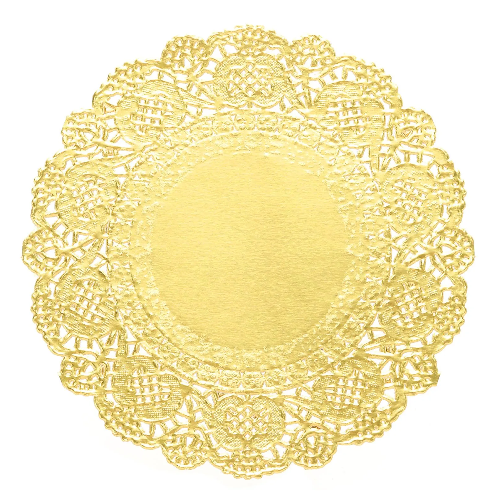 QUARKZMAN Centrini di Carta in Pizzo Dorato, 11,5 cm, 50 Pezzi - immagine 1