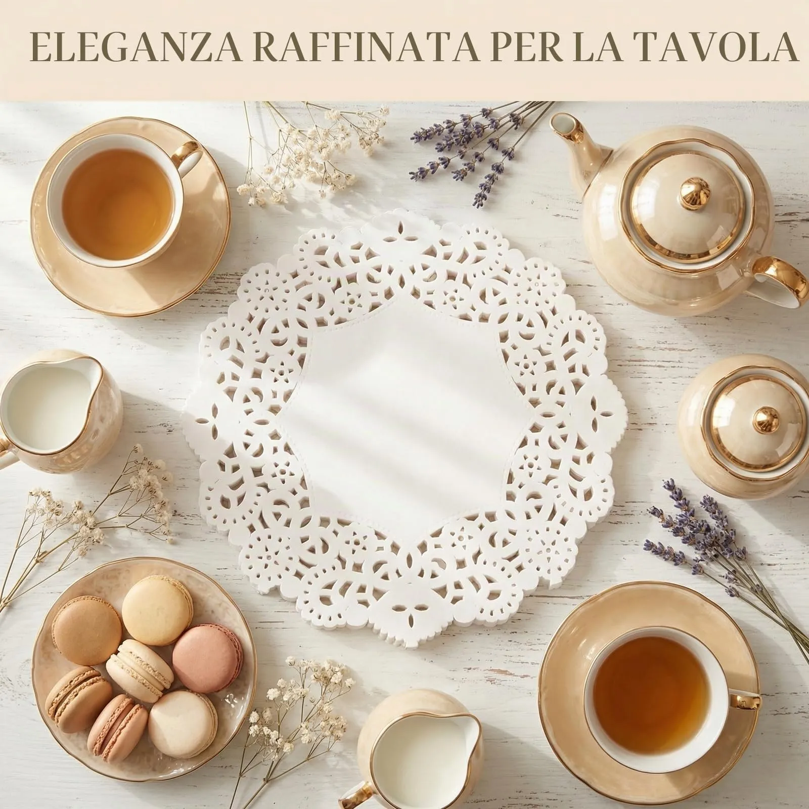 Daleweo Centrini in carta pizzo bianchi per torte, 16,5 cm, 100 pezzi - immagine 6