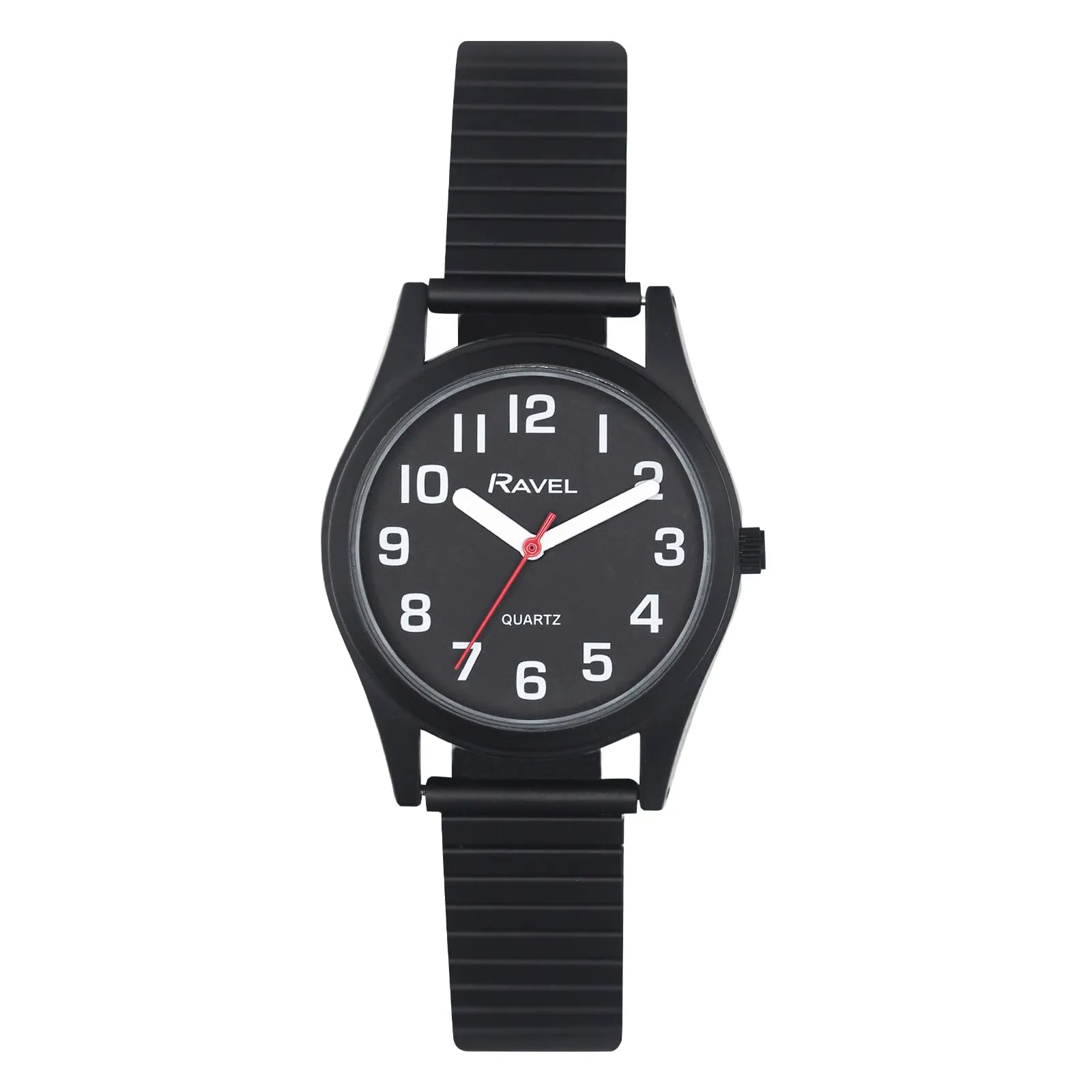 Ravel Donna Super Audace Orologio Analogico Quarzo con Bracciale Expander in Acciaio Inossidabile R0225.33.2 - Nero - immagine 1