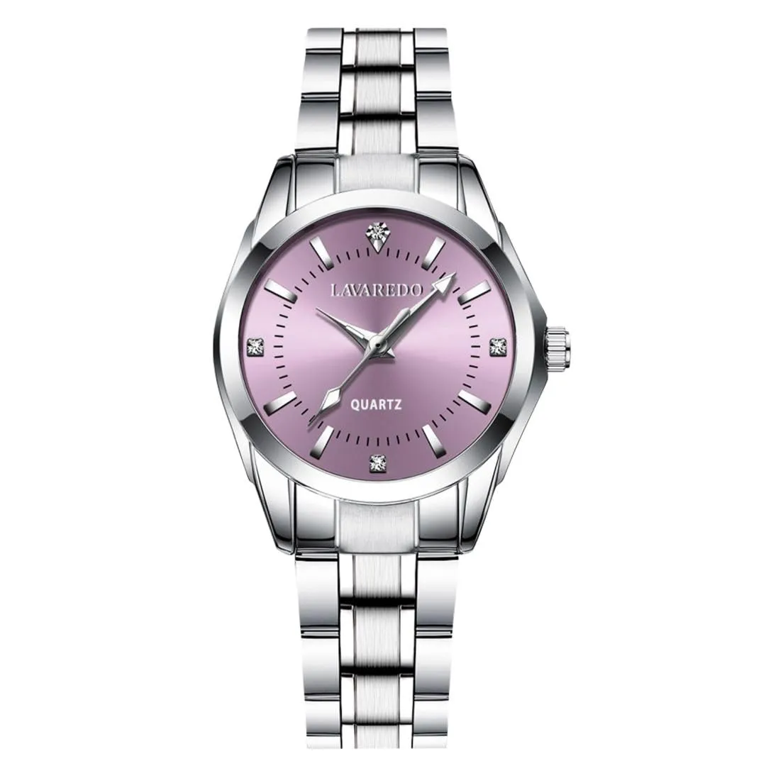 aswan watch Orologio al Quarzo Donna, Acciaio, Diamanti, 29,5 mm - immagine 1