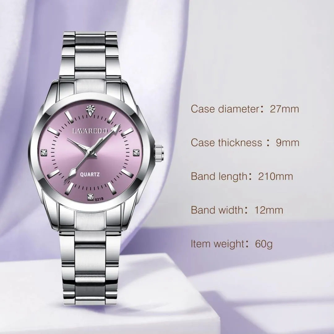 aswan watch Orologio al Quarzo Donna, Acciaio, Diamanti, 29,5 mm - immagine 6