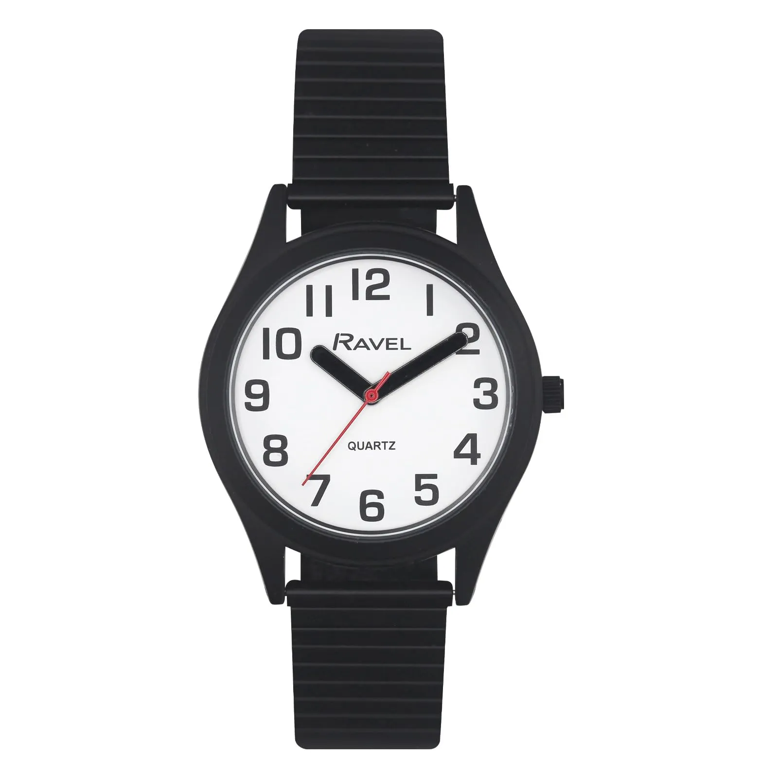 Ravel Super Audace Unisex Watch - Stainless Steel Expander Bracelet - Analog Quartz - R0225.13.1 - Black/White Dial - immagine 1