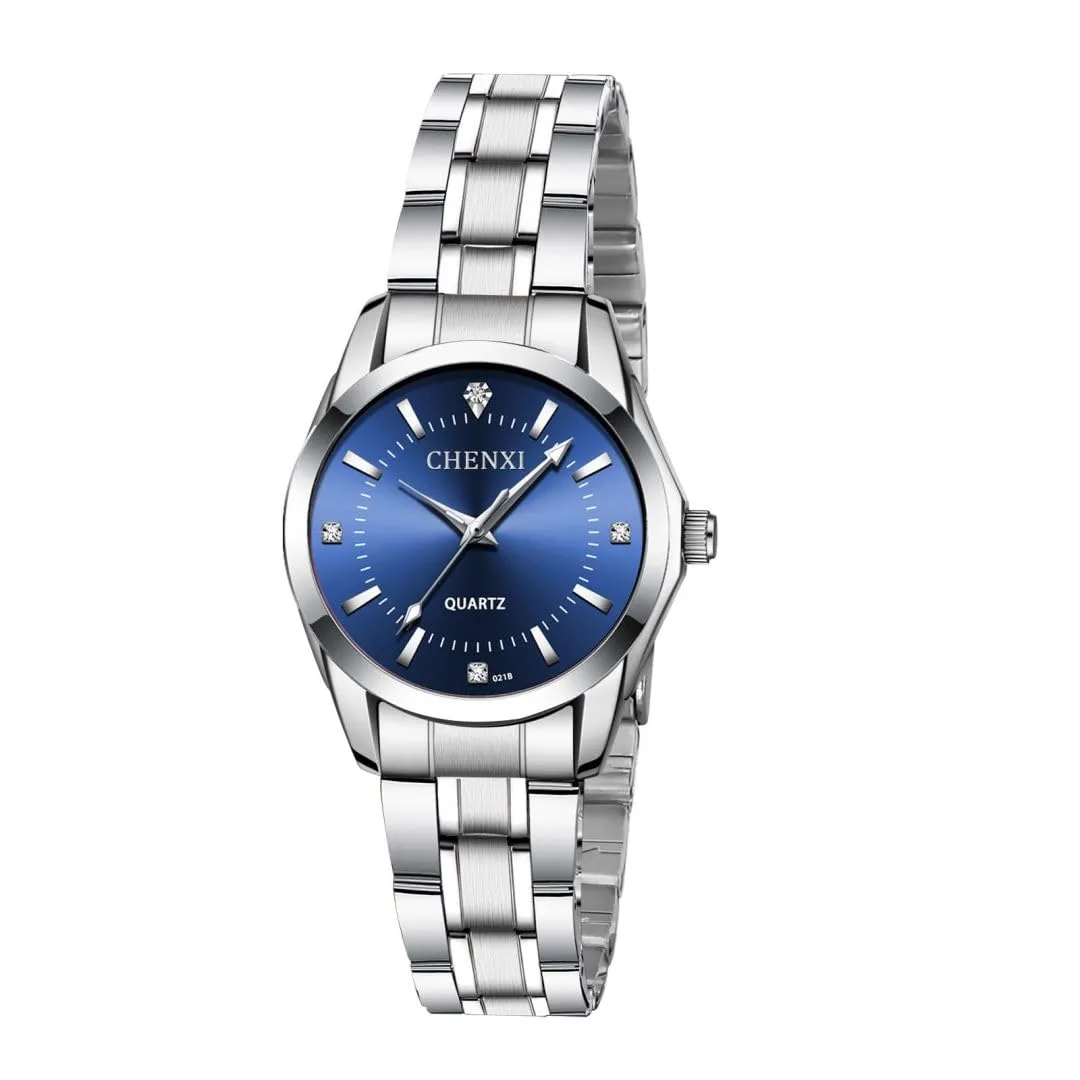 aswan watch Orologio al Quarzo Donna, Acciaio, Diamanti, Luminoso, 29,5 mm - immagine 1