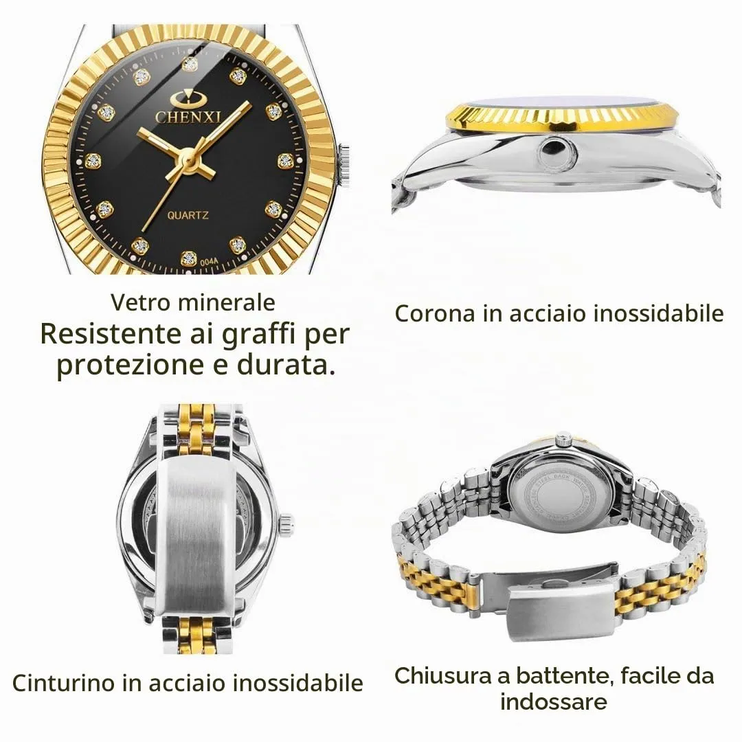aswan watch Orologio al Quarzo Donna, Acciaio, Diamanti, 26 mm - immagine 4