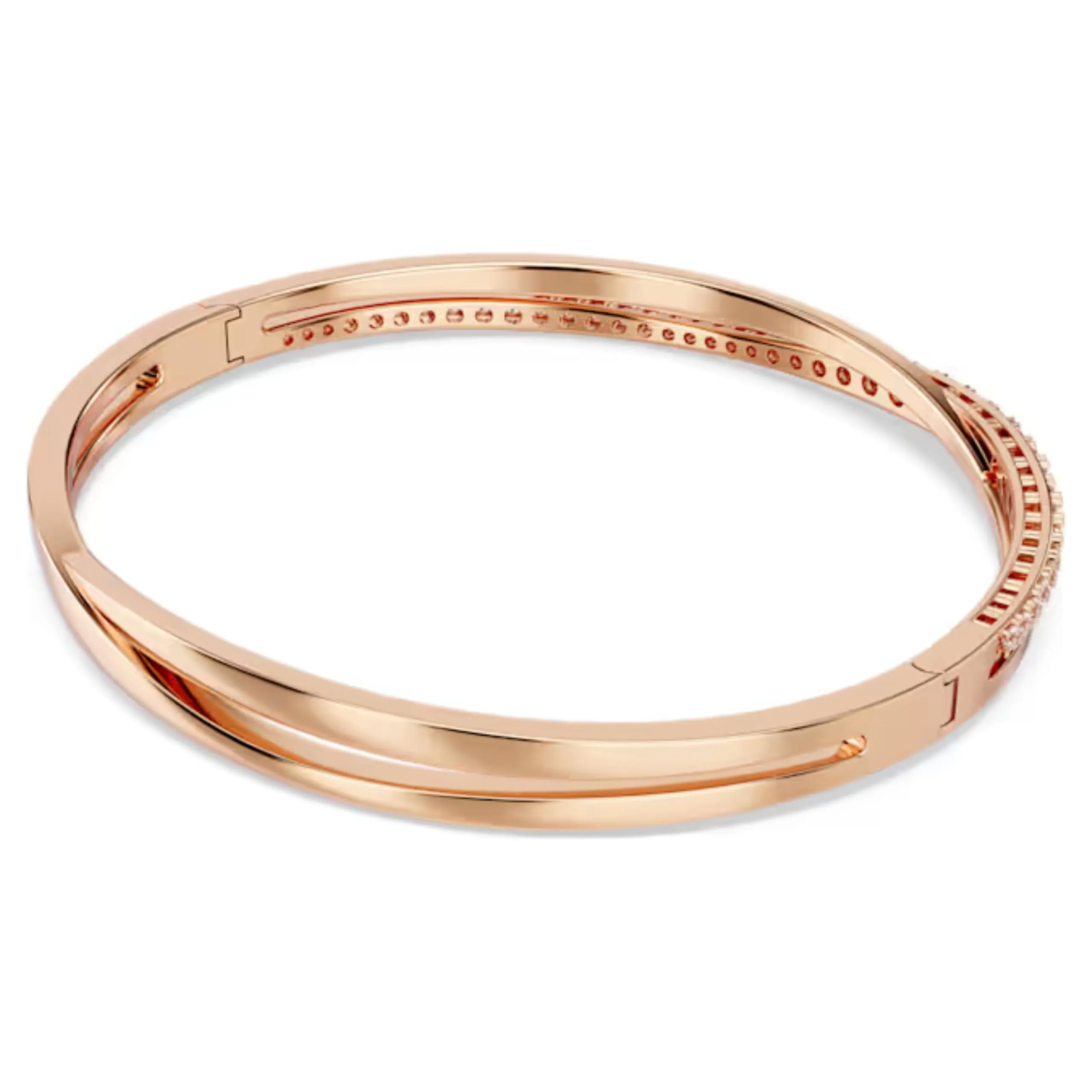 Swarovski Twist Braccialetto, Bianco, Placcato color oro rosa - immagine 9