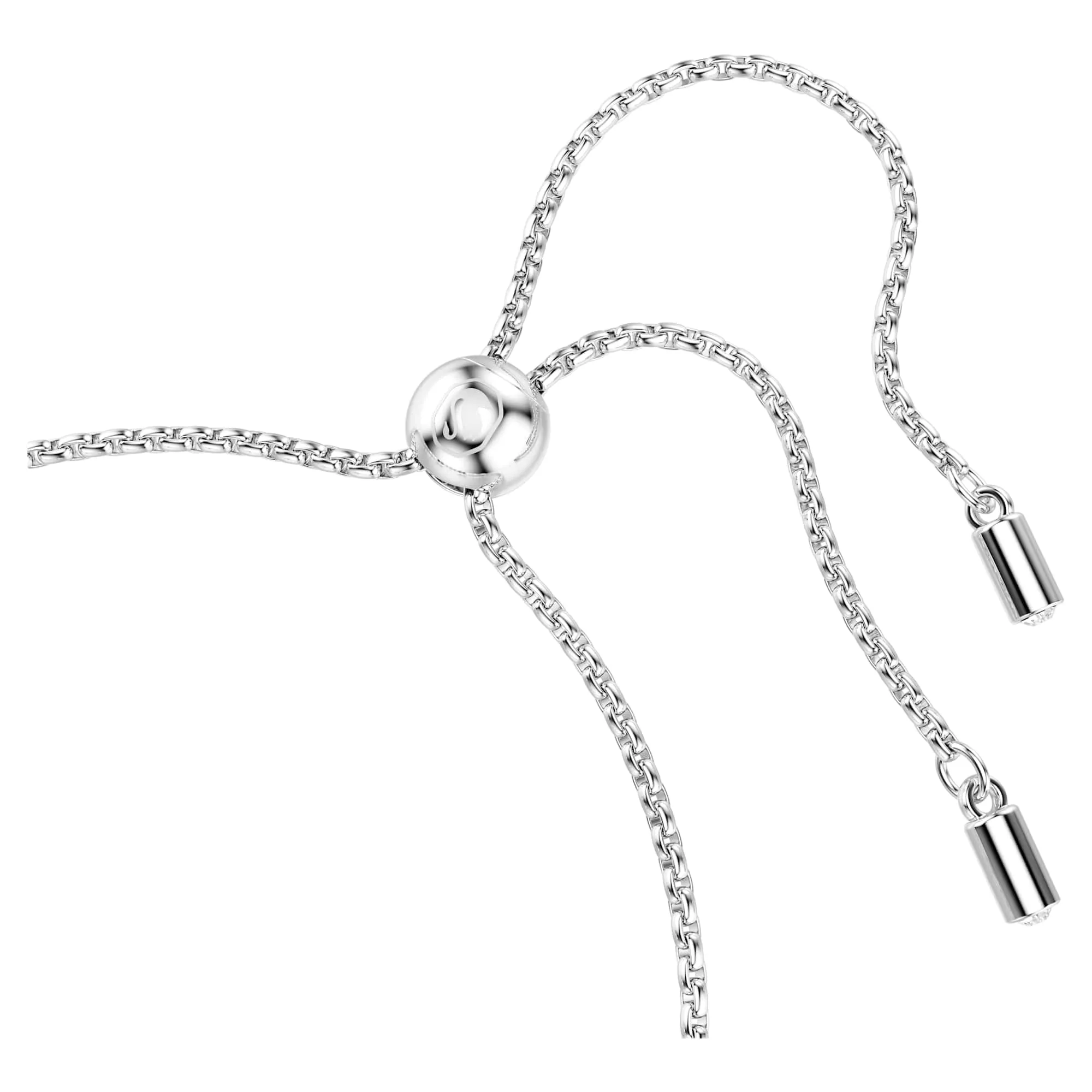 Swarovski Imber Bracciale Tennis con Cristalli Bianchi, Placcatura Rodio, 24 x 0,6 cm - immagine 3