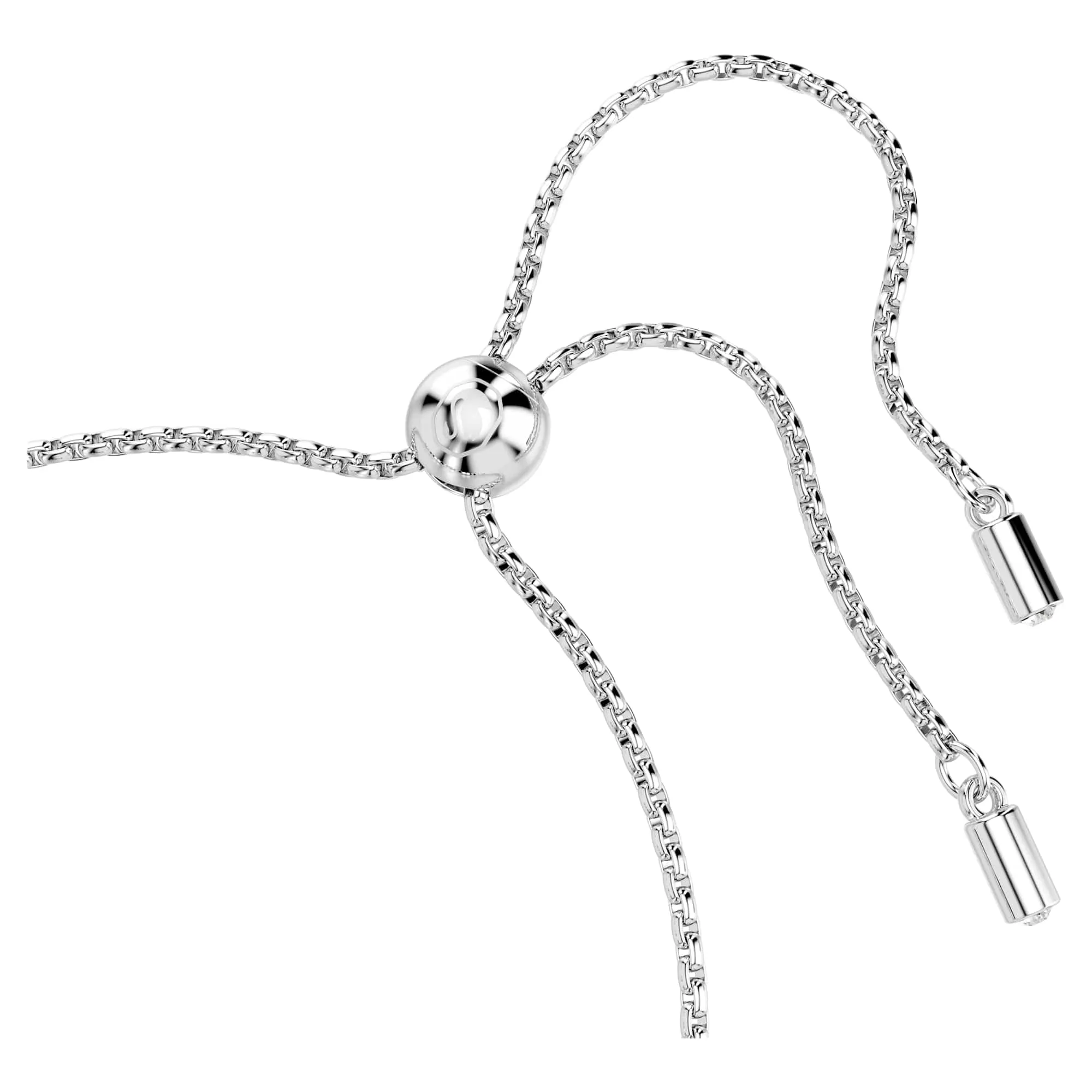 Swarovski Imber Bracciale Tennis con Cristalli Blu, Placcatura in Tonalità Rodio, 24 x 0,6 cm - immagine 3