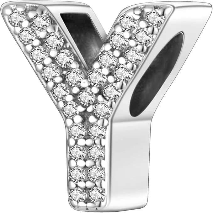 Jokmeo Charm a Lettera Y in Argento Sterling 925 per Donna - immagine 1
