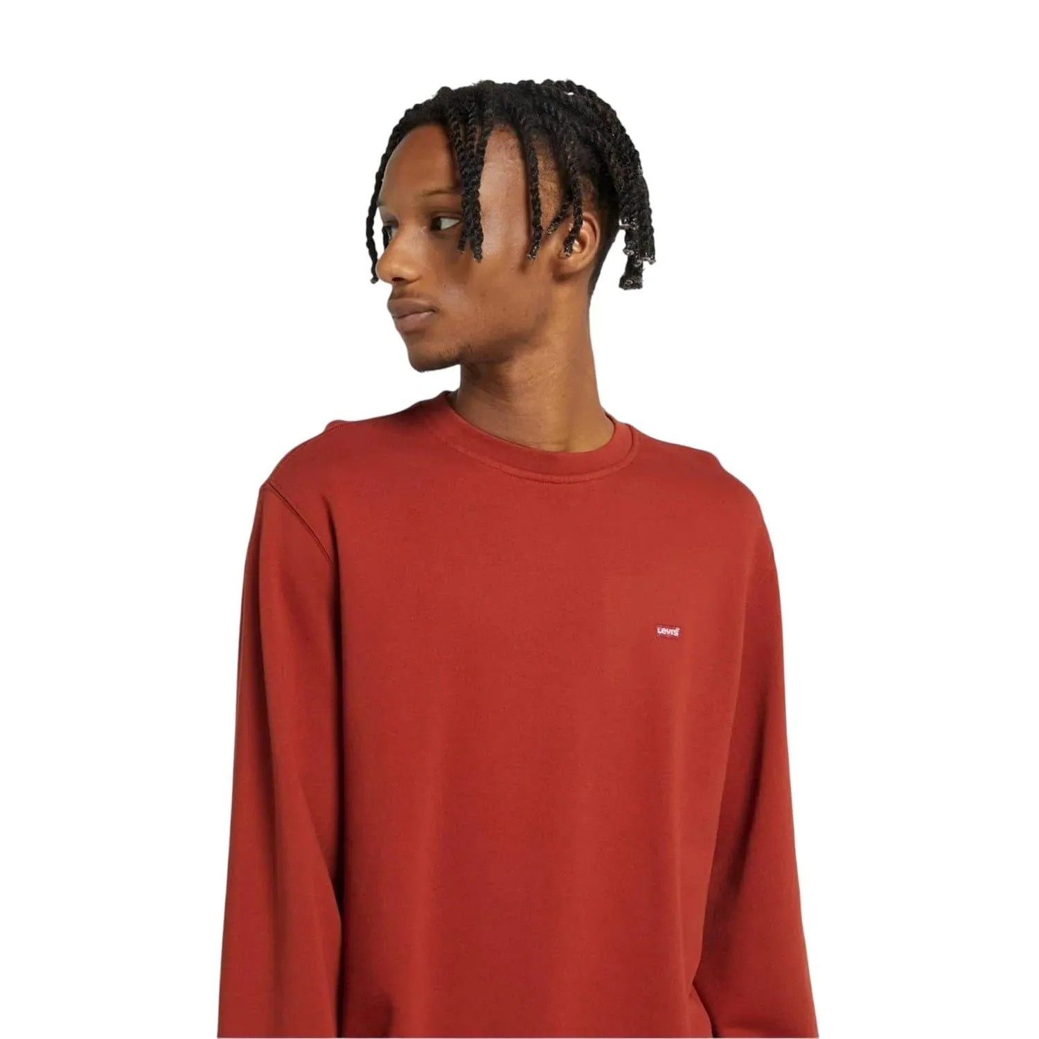 Levi's Crew Felpa Uomo - Etruscan Red, M - immagine 3