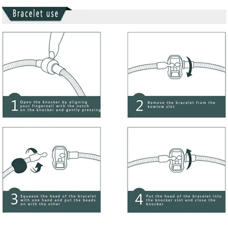HappyStar Bracciale per charm da donna in argento 925, compatibile con Pandora - immagine 5