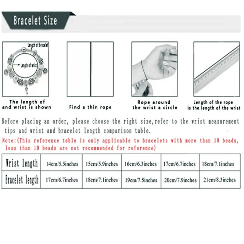 HappyStar Bracciale Donna Bead Charm in Argento Sterling 925, Maglia Snake - immagine 7