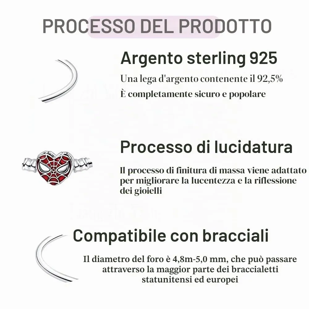 HappyStar Bracciale per Charm in Argento 925 per Donna, Compatibile con Pandora - immagine 3