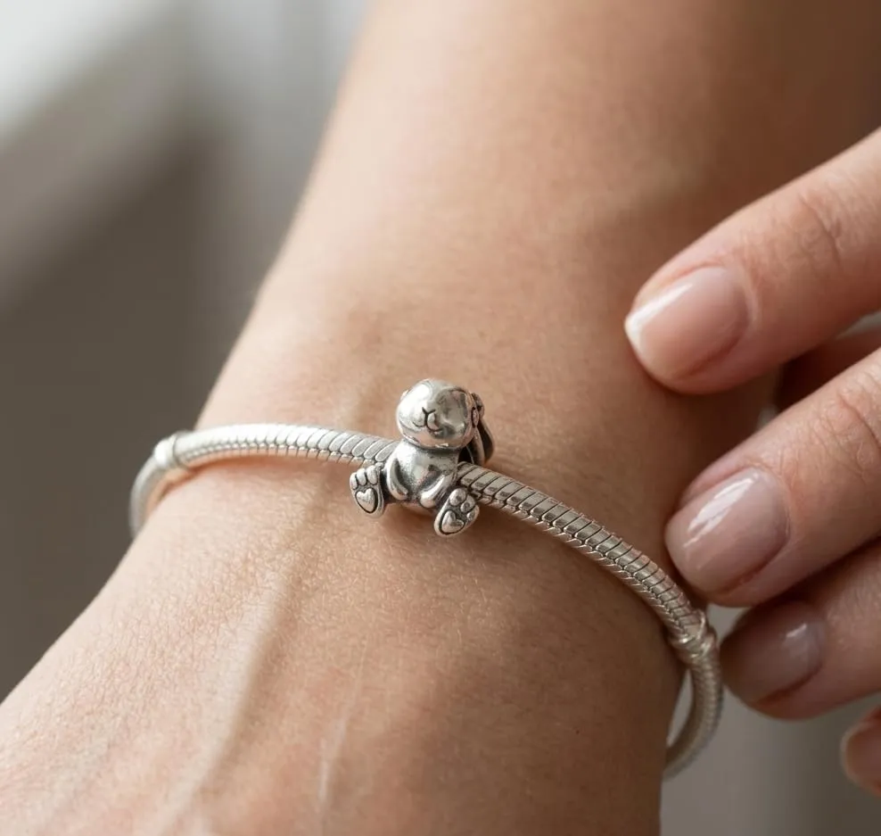MariaFonte Charm Coniglio Portafortuna in Argento 925 per Bracciali e Collane - immagine 3