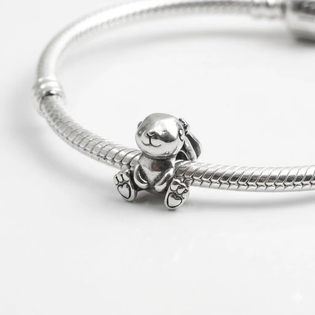 MariaFonte Charm Coniglio Portafortuna in Argento 925 per Bracciali e Collane - immagine 6