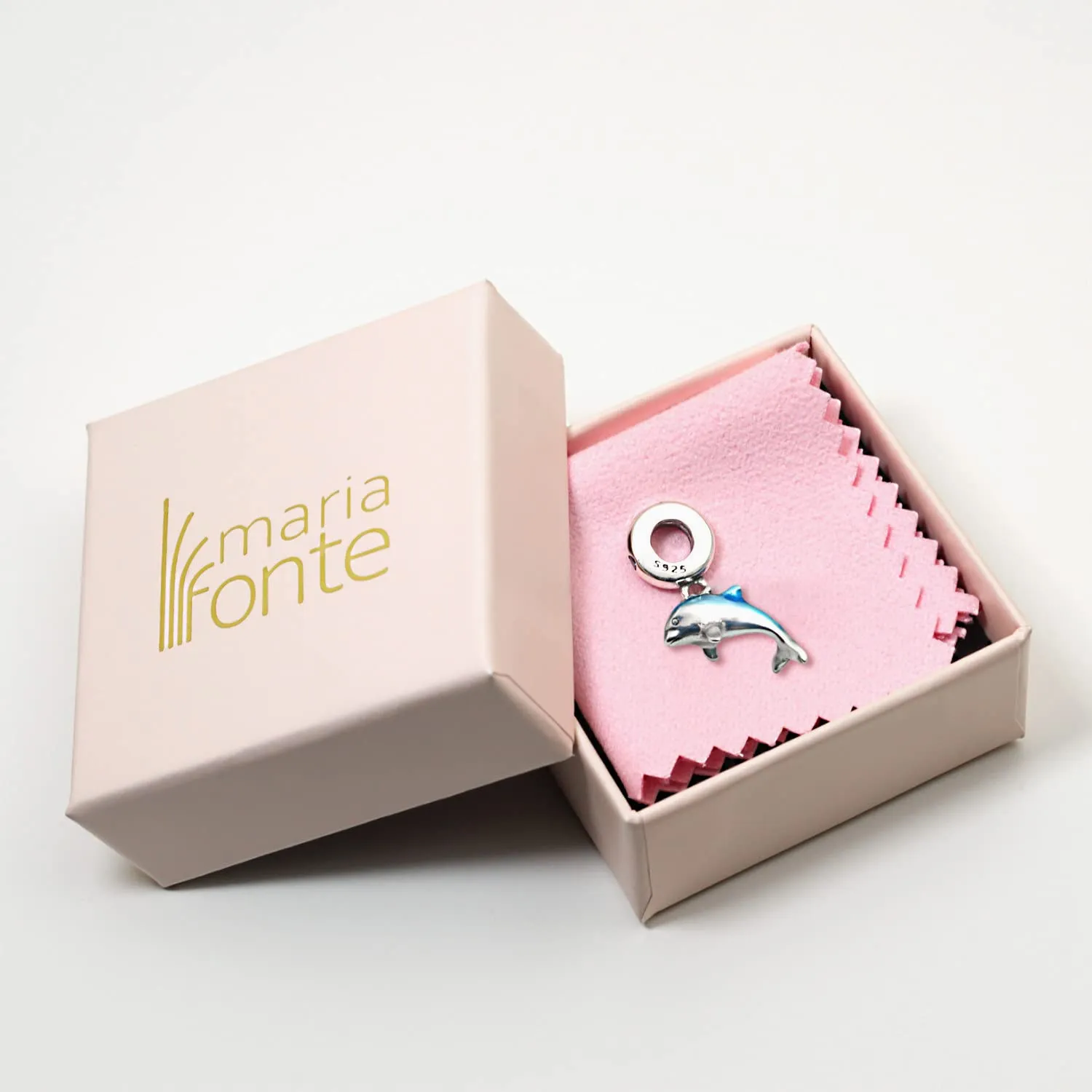 MariaFonte Charm Delfino Blu in Argento 925 e Zirconia - immagine 6