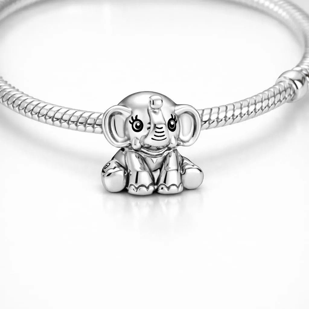 MariaFonte Charm Elefante Portafortuna in Argento 925 - immagine 2