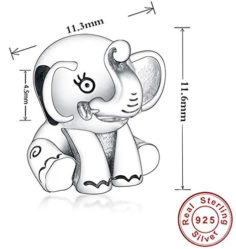 MariaFonte Charm Elefante Portafortuna in Argento 925 - immagine 9