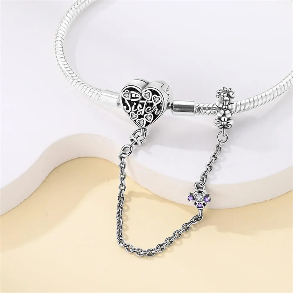 HappyStar Bracciale Donna in Argento Sterling 925 con Maglia Snake e Charms Compatibili - immagine 2