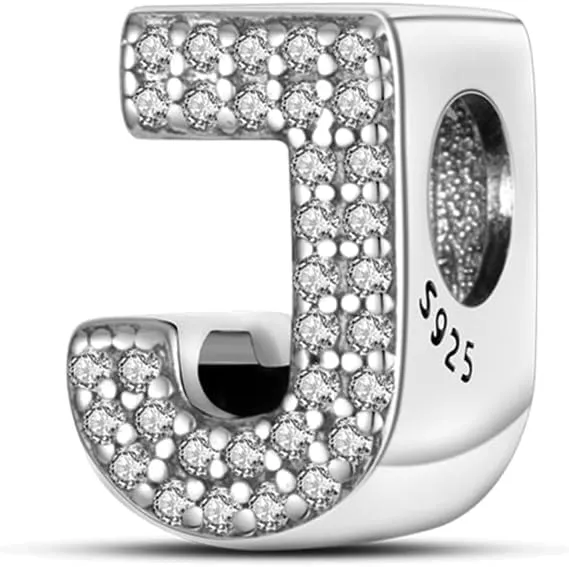 Jokmeo Charm Lettera J in Argento Sterling 925 per Donna - immagine 1