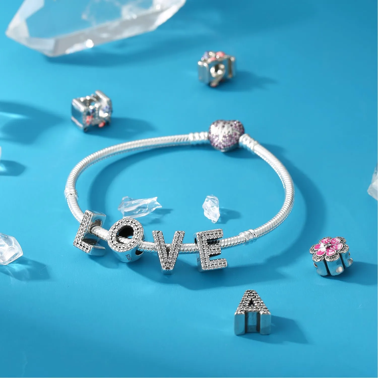 Jokmeo Charm a Lettera X in Argento Sterling 925 per Donna - immagine 2