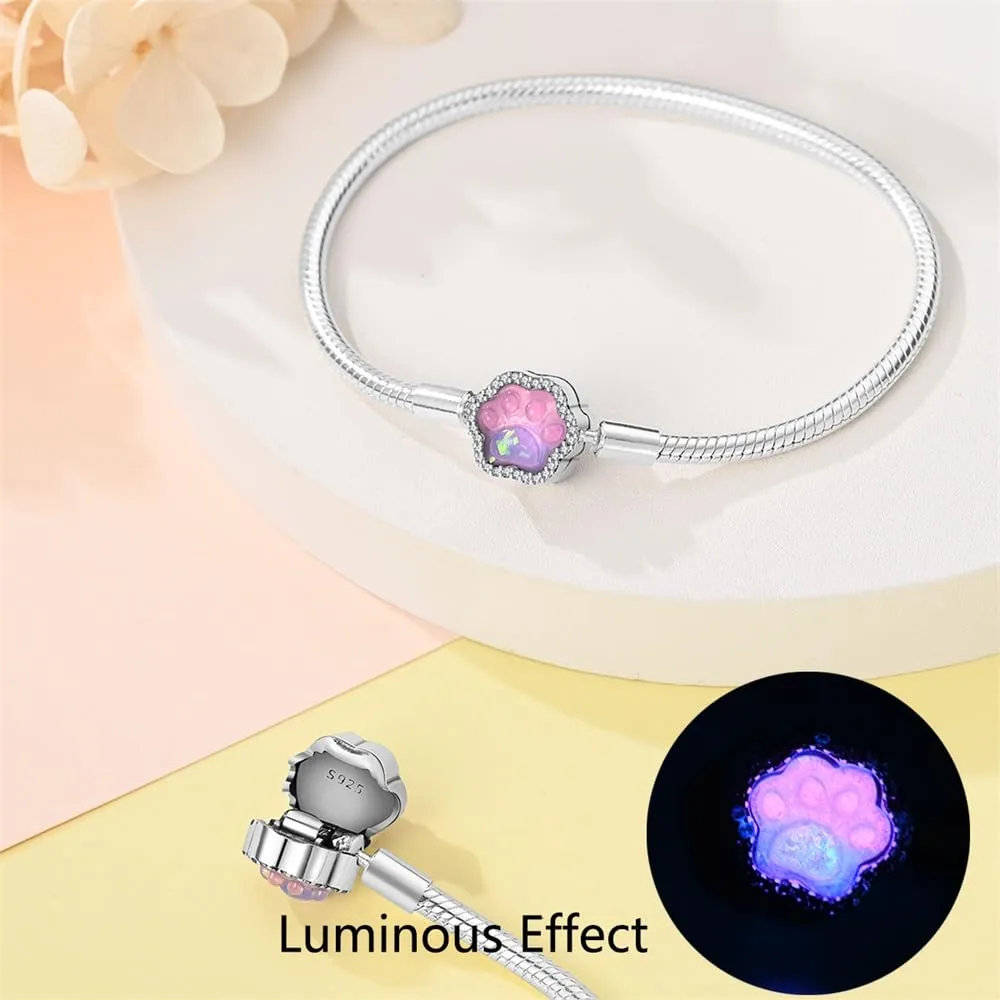 HappyStar Bracciale Bead Charm Donna in Argento Sterling 925 con Maglia Snake - immagine 2
