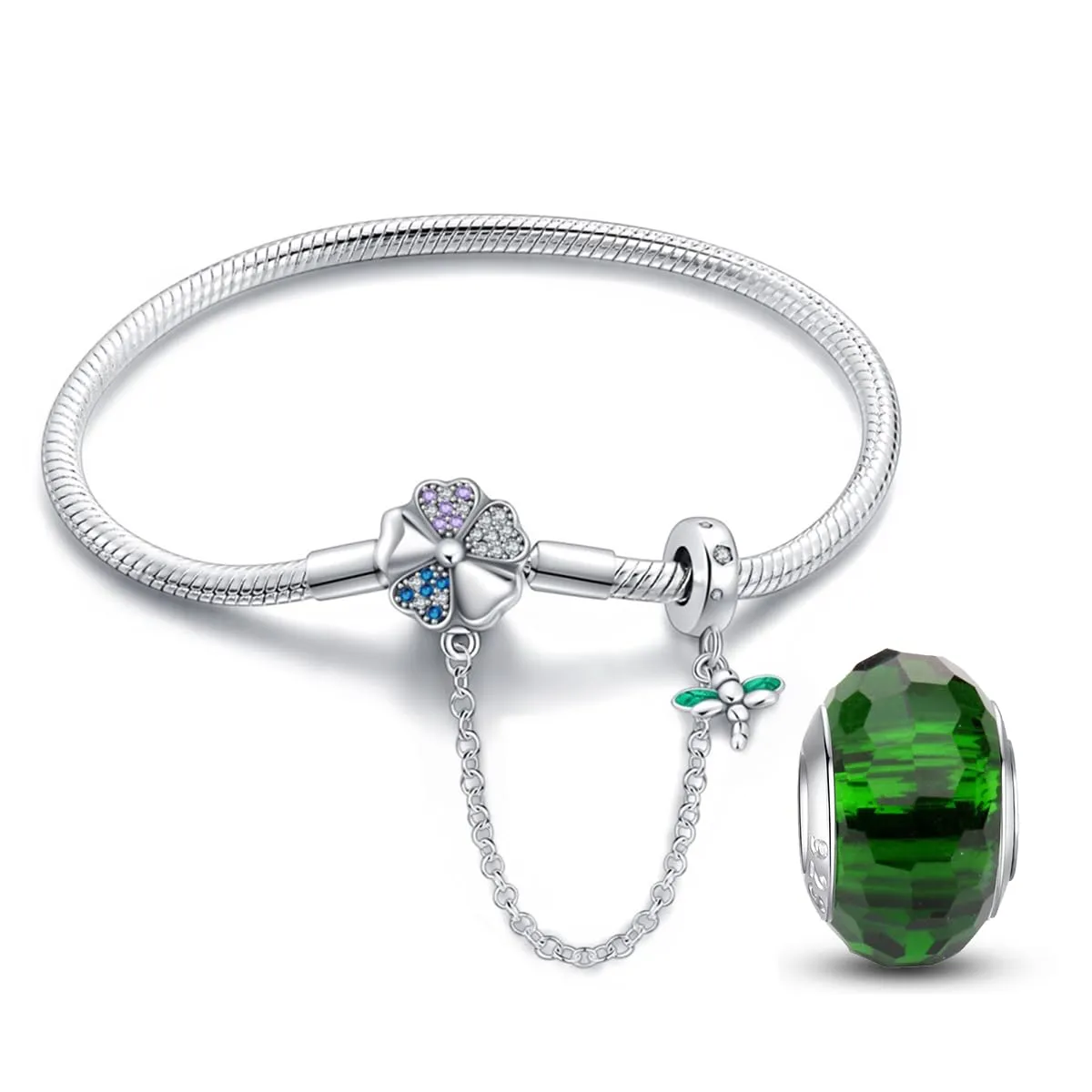 HappyStar Bracciale Donna in Argento Sterling 925 con Bead Charm - immagine 1