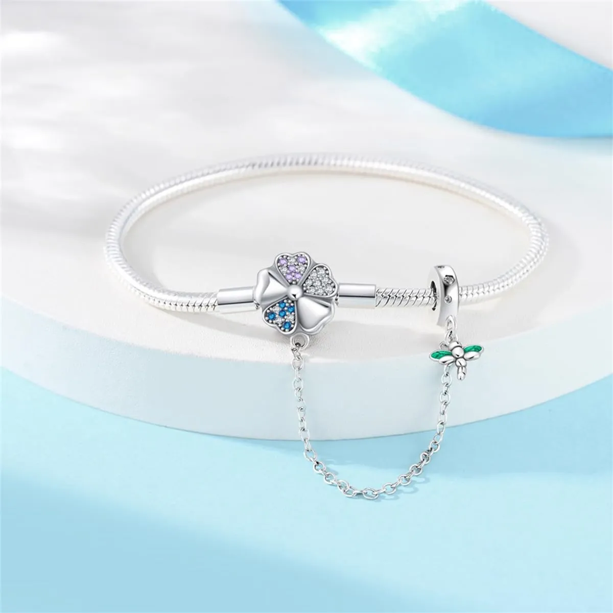 HappyStar Bracciale Donna in Argento Sterling 925 con Bead Charm - immagine 4