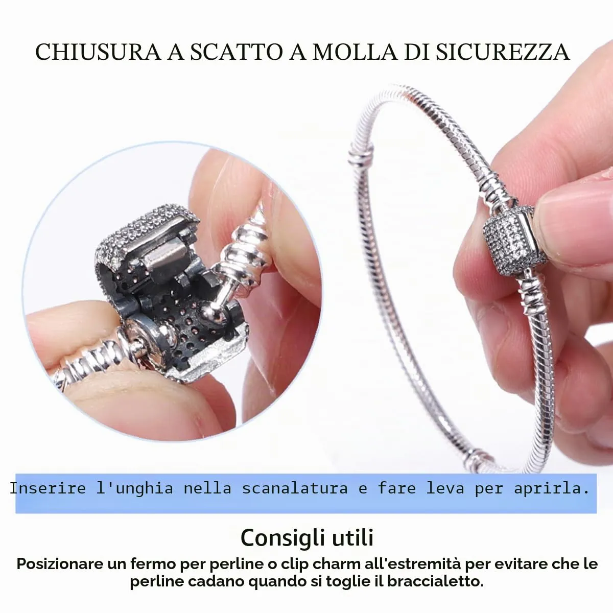 HappyStar Bracciale Donna in Argento 925 con Bead Charm - immagine 3