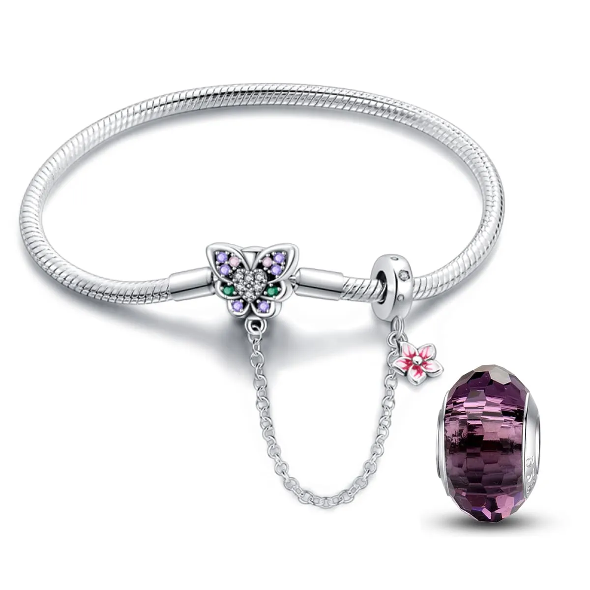 HappyStar Bracciale Donna in Argento 925 con Bead Charm - immagine 1