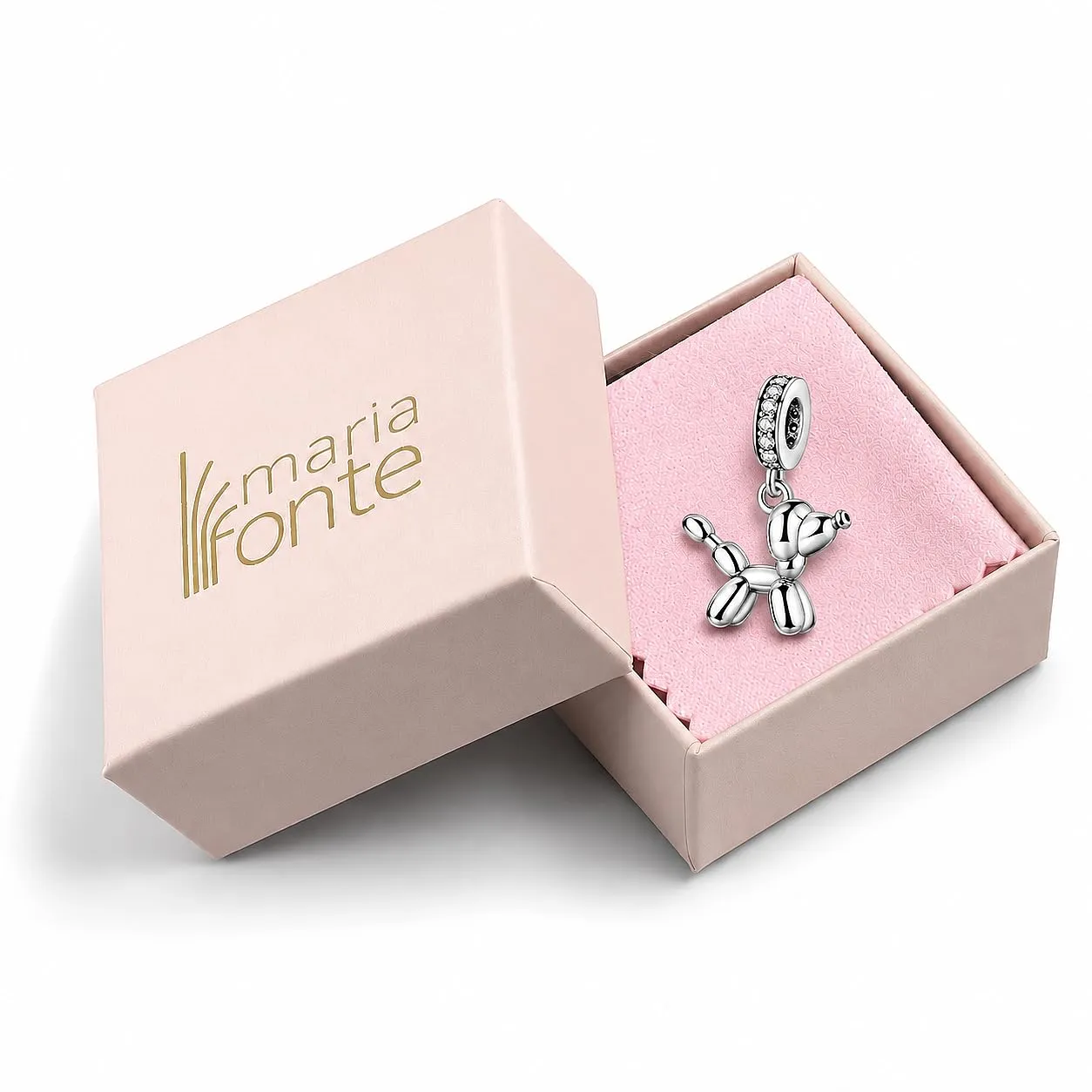 MariaFonte Balloon Animal Dog Charm Pendant in Silver - immagine 5