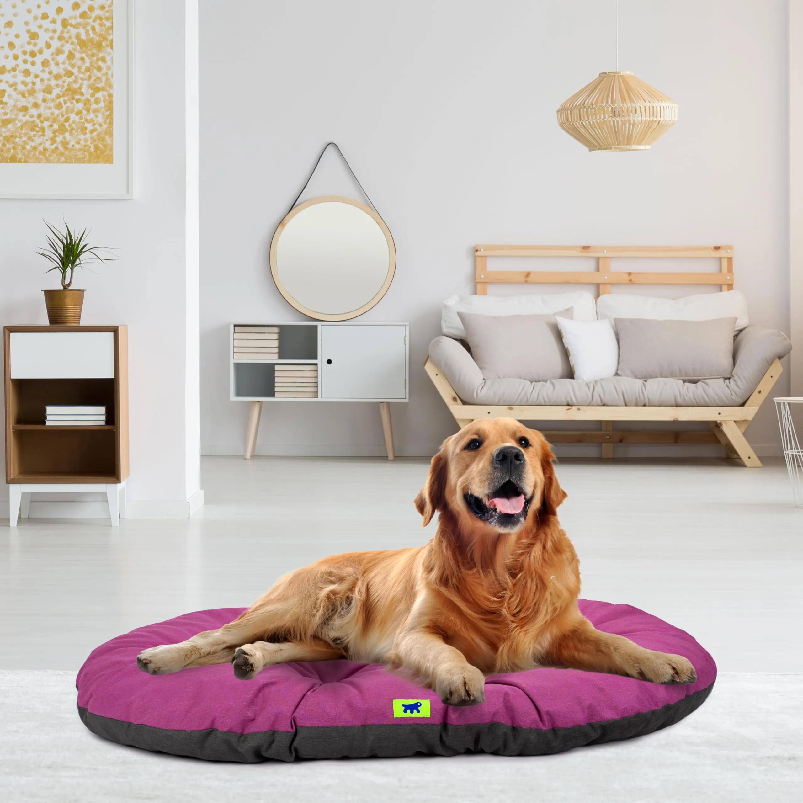 Ferplast Relax Cuscino per Cani e Gatti, Cotone, 85 x 55 cm, Viola - immagine 3