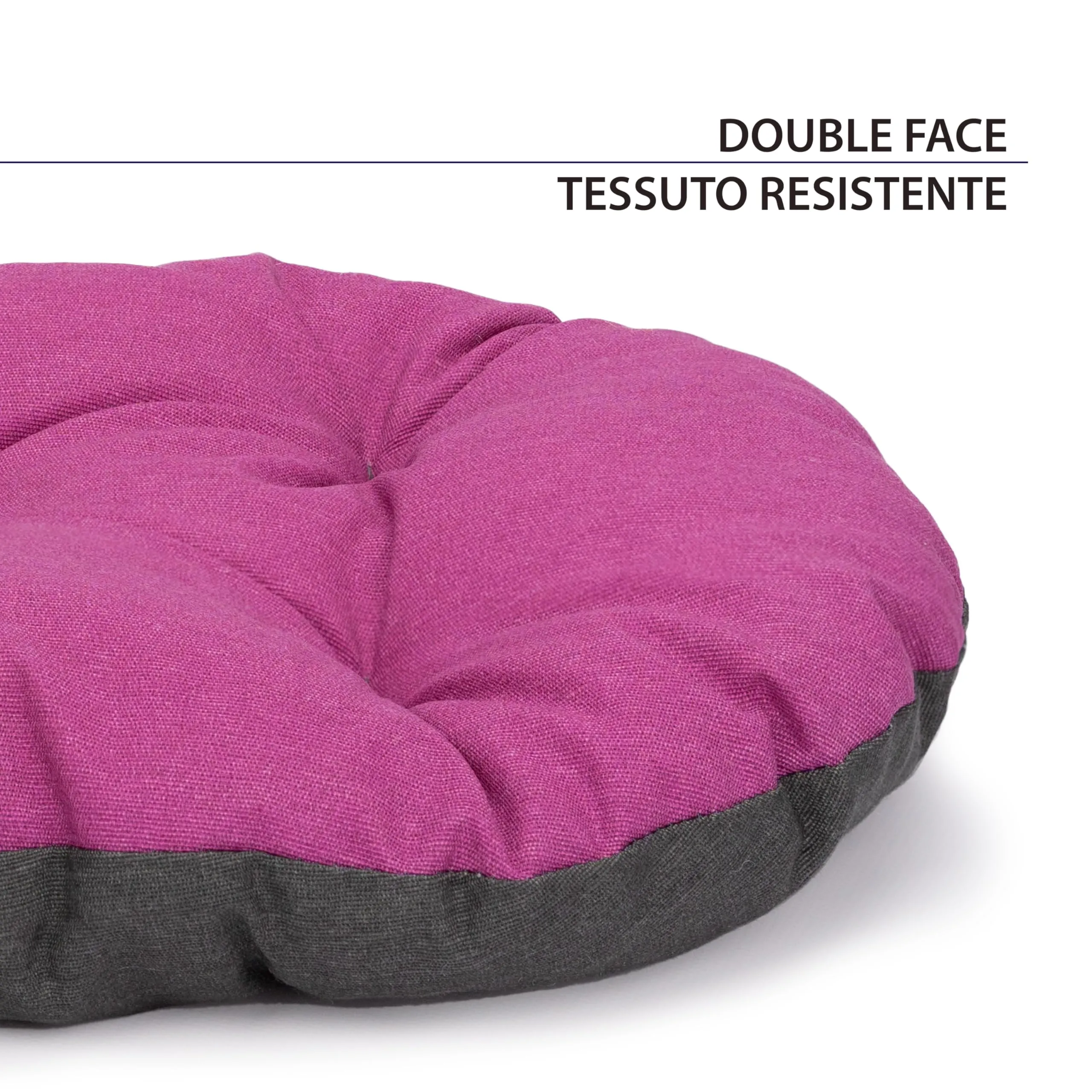 Ferplast Relax Cuscino per Cani e Gatti, Cotone, 85 x 55 cm, Viola - immagine 4