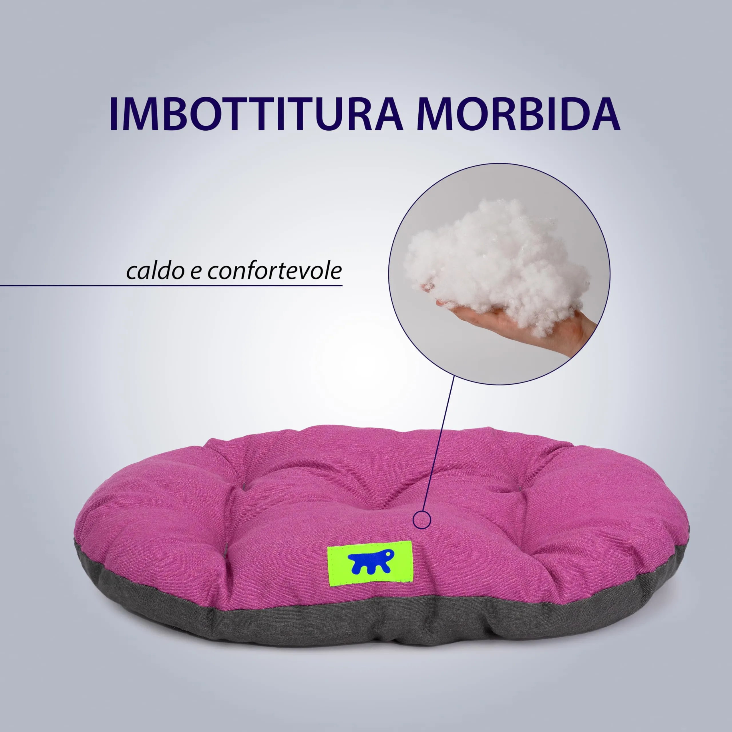 Ferplast Relax Cuscino per Cani e Gatti, Cotone, 85 x 55 cm, Viola - immagine 5