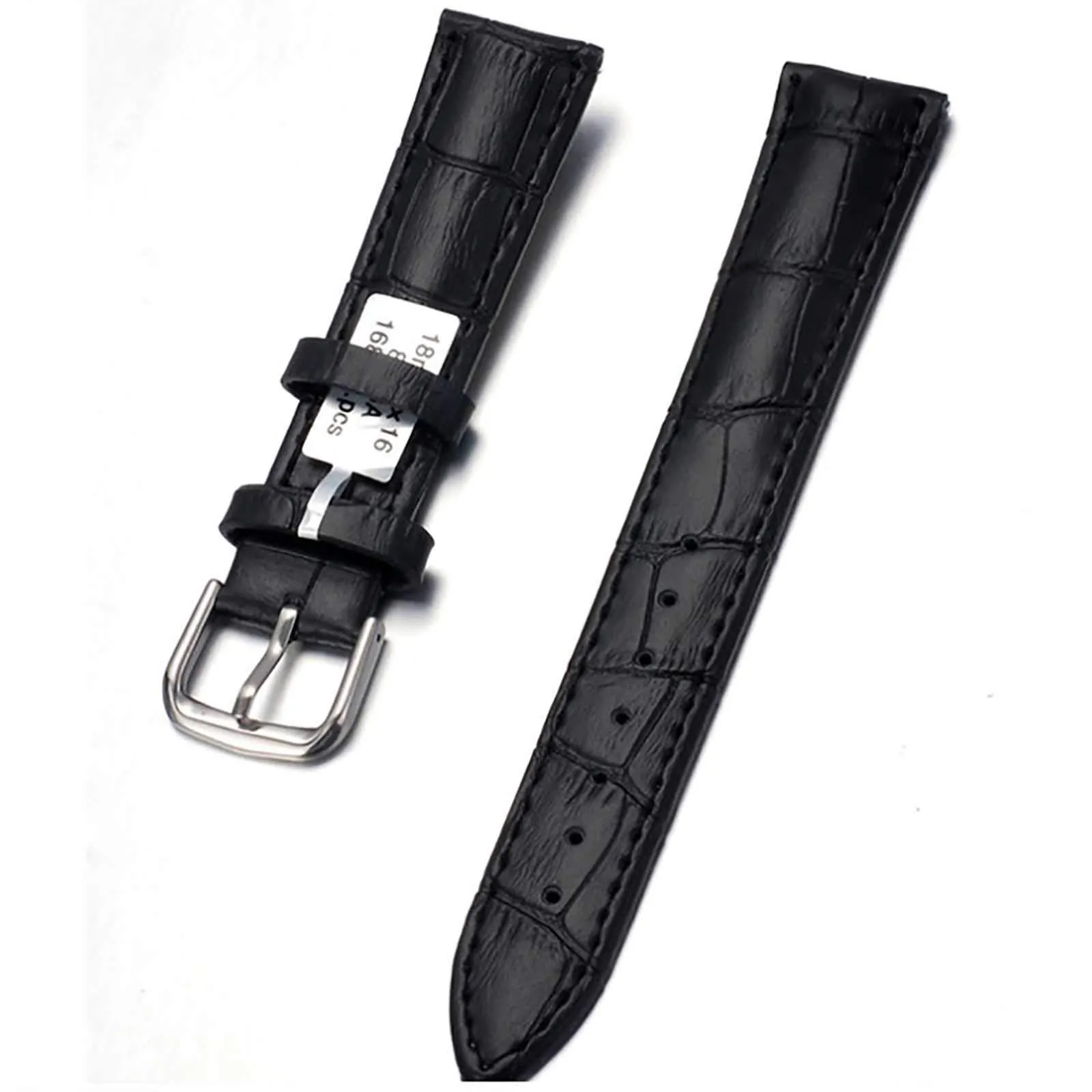 Ellenne Cinturino in Vera Pelle Nero 12mm per Orologio Uomo Donna con Anse - immagine 1