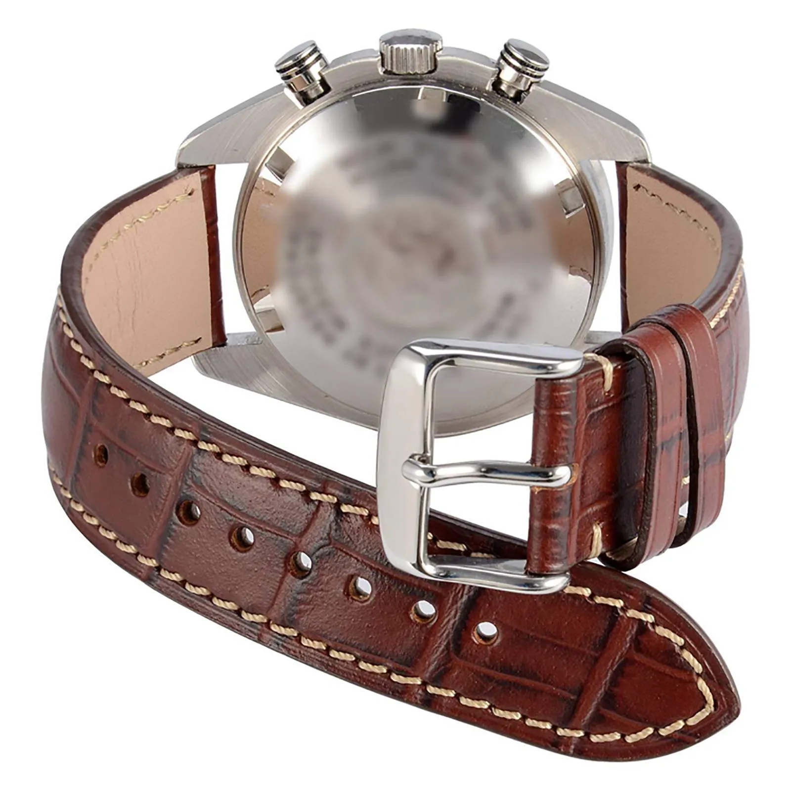 Ellenne Cinturino in Vera Pelle Rosso 20mm per Orologio Uomo Donna con Anse - immagine 4