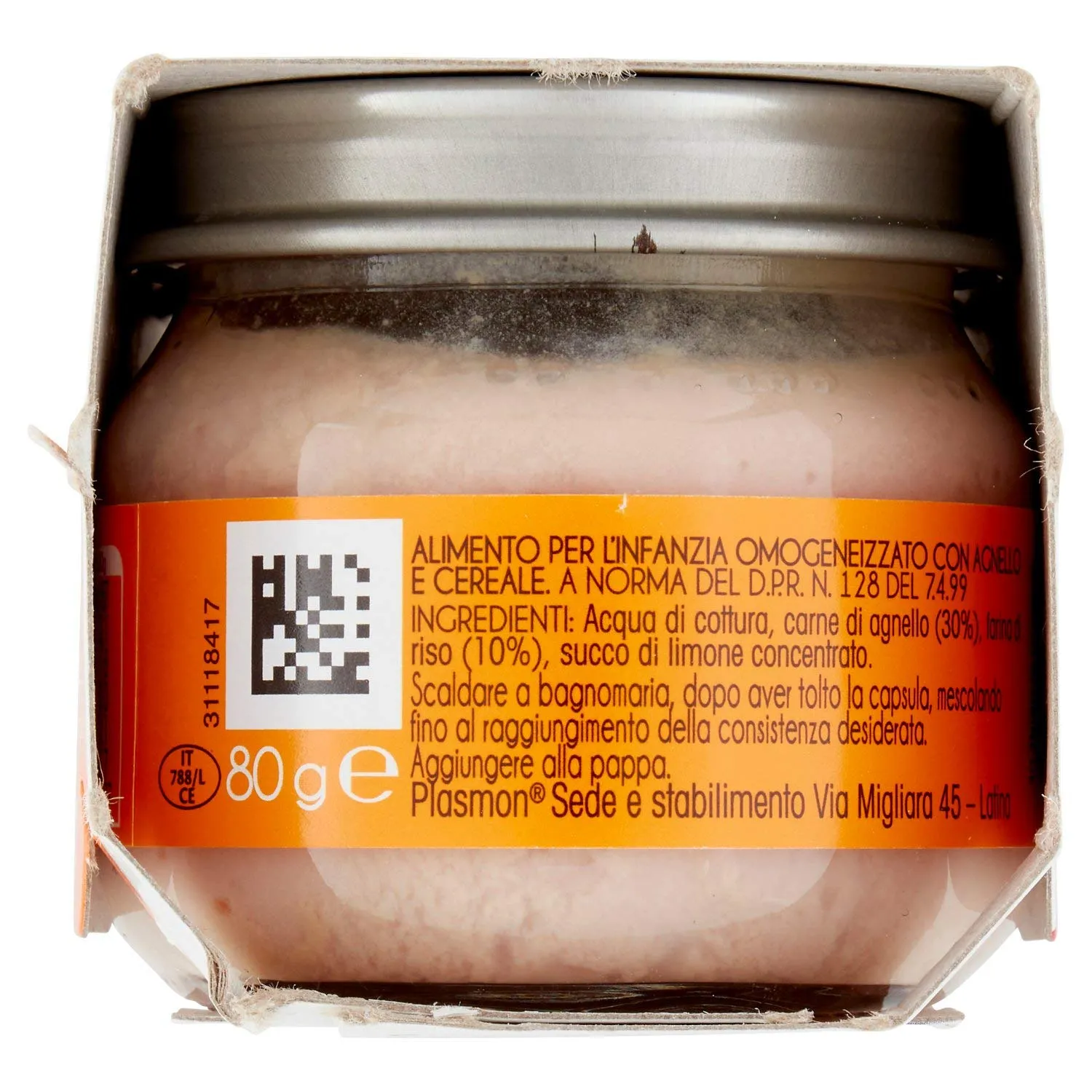 Plasmon Omogeneizzato Agnello 2x80g (Confezione da 5) - immagine 4