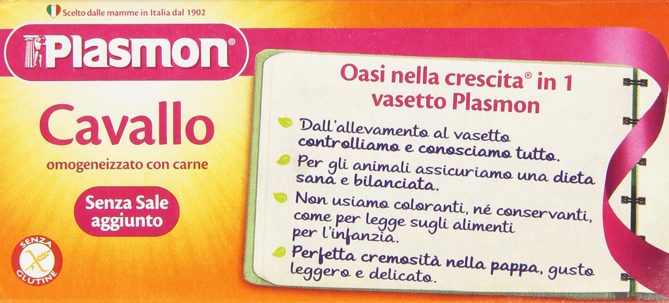 Plasmon Omogeneizzato Cavallo 2x80g (Confezione da 5) - immagine 3