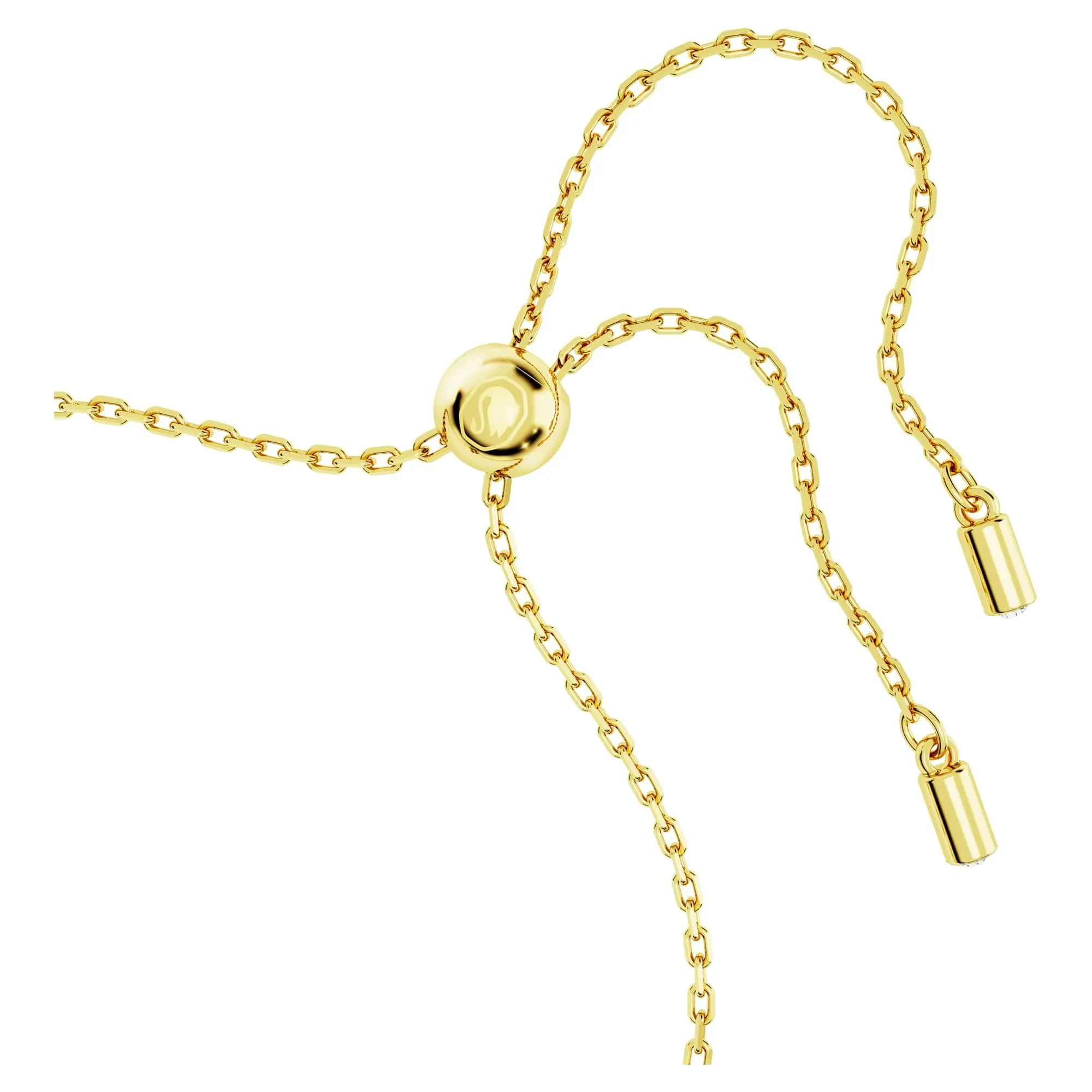 Swarovski Idyllia Braccialetto Quadrifoglio Verde Placcato Color Oro - immagine 3