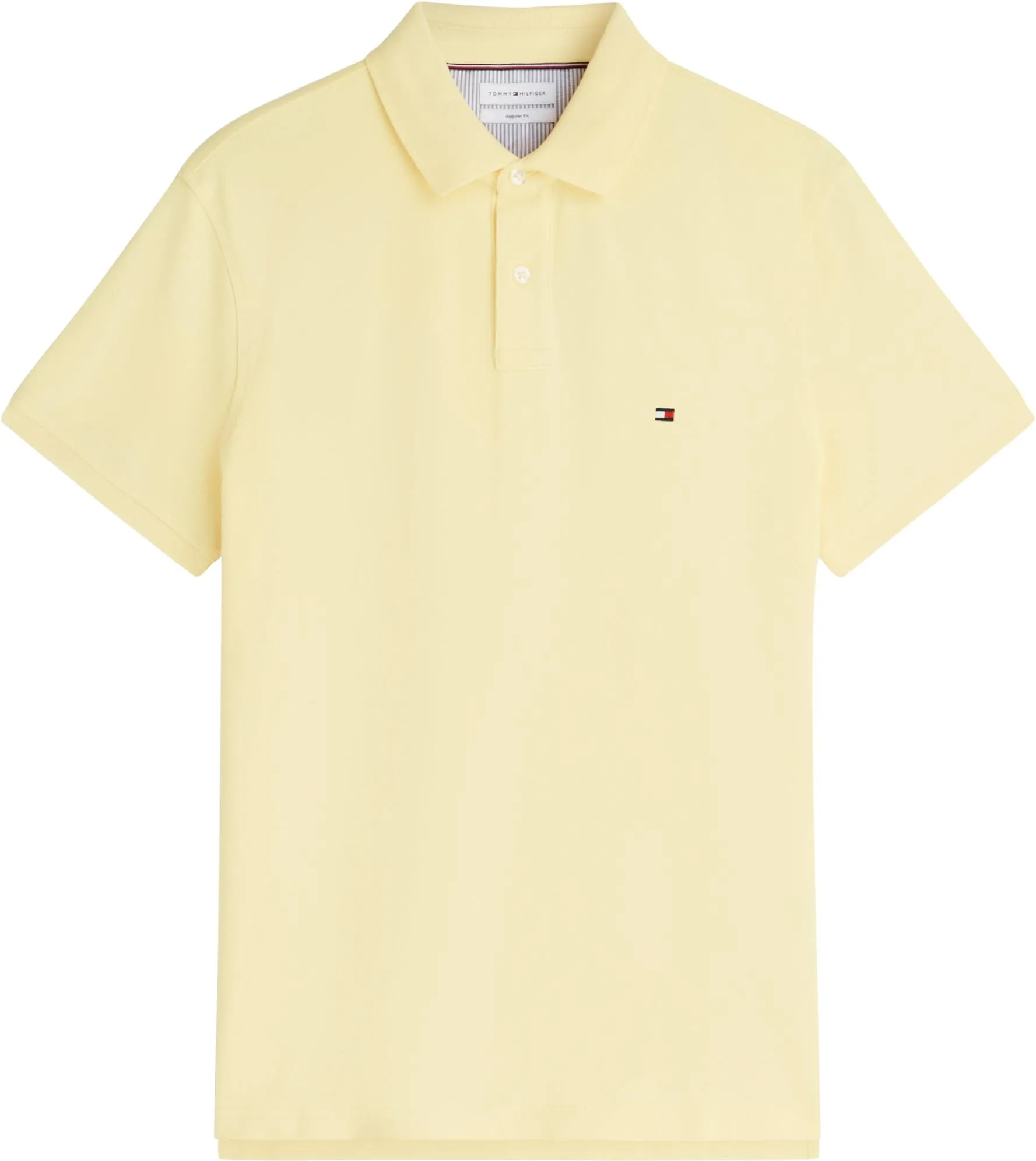 Tommy Hilfiger Polo Maniche Corte 1985 Regular Fit, Giallo Citronella, XL - immagine 6