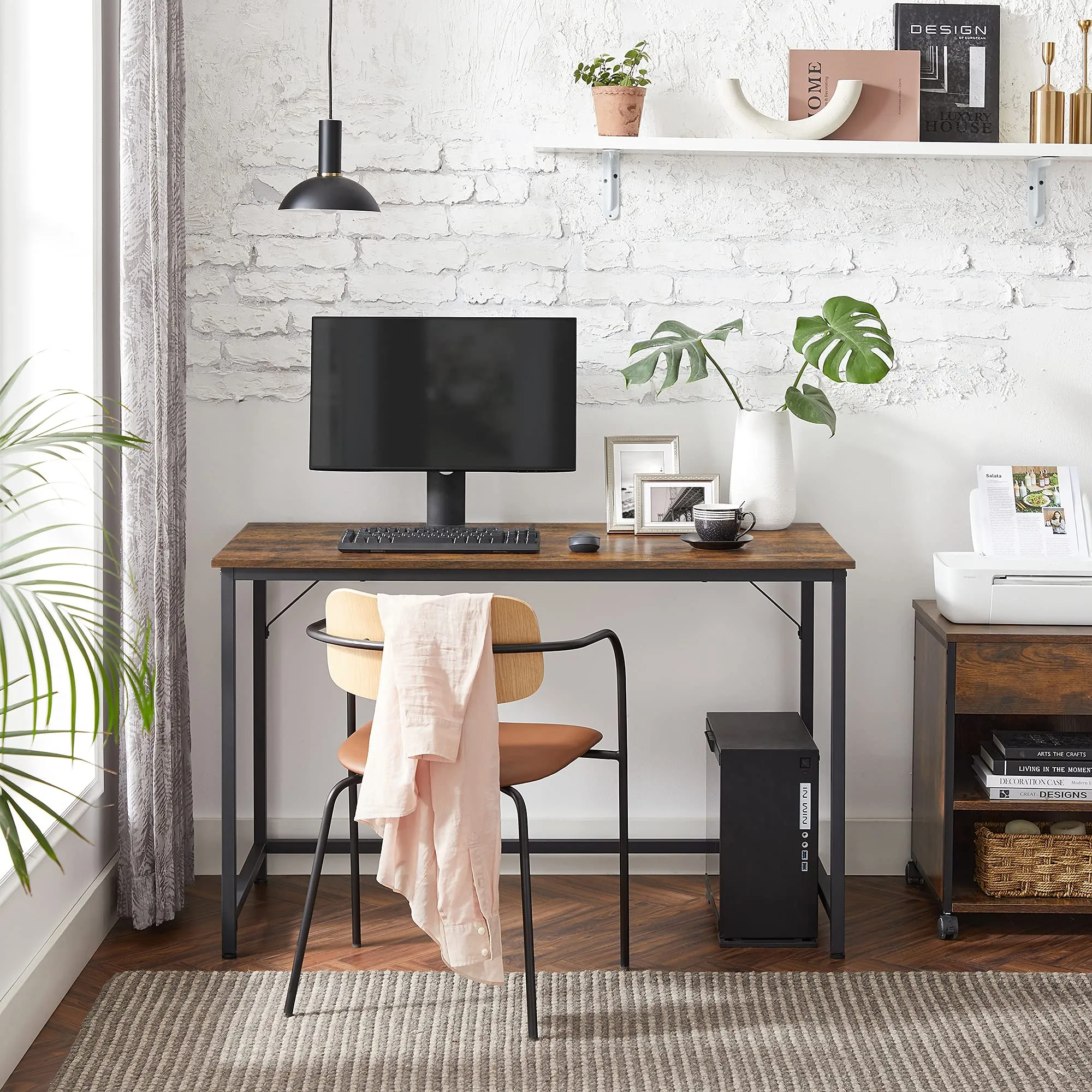 VASAGLE Scrivania per Computer, 120 x 60 x 76 cm - immagine 2