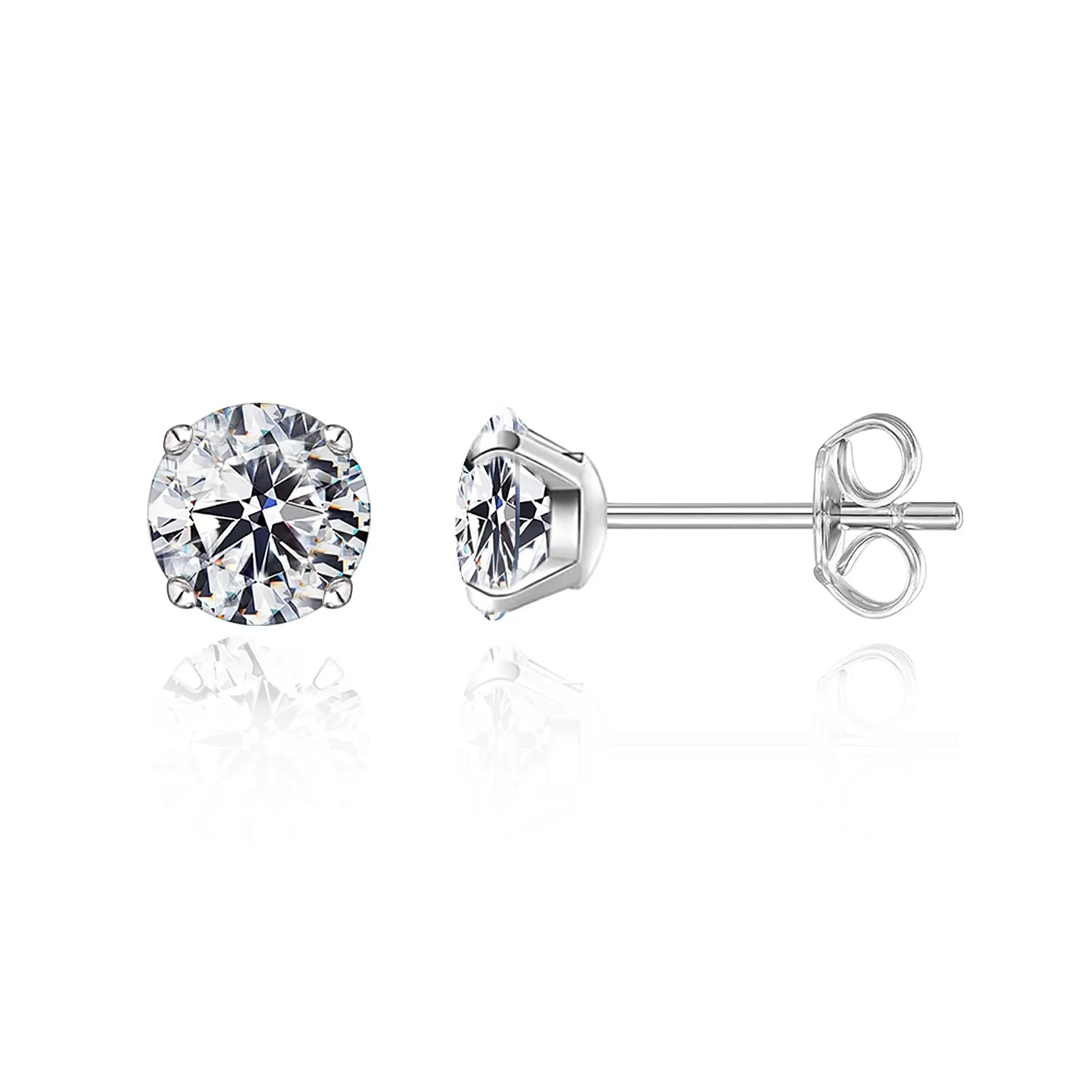 Limerencia Orecchini in Titanio G23 Anallergico con Zirconi 20G Flat Back per Cartilagine e Tragus - immagine 1
