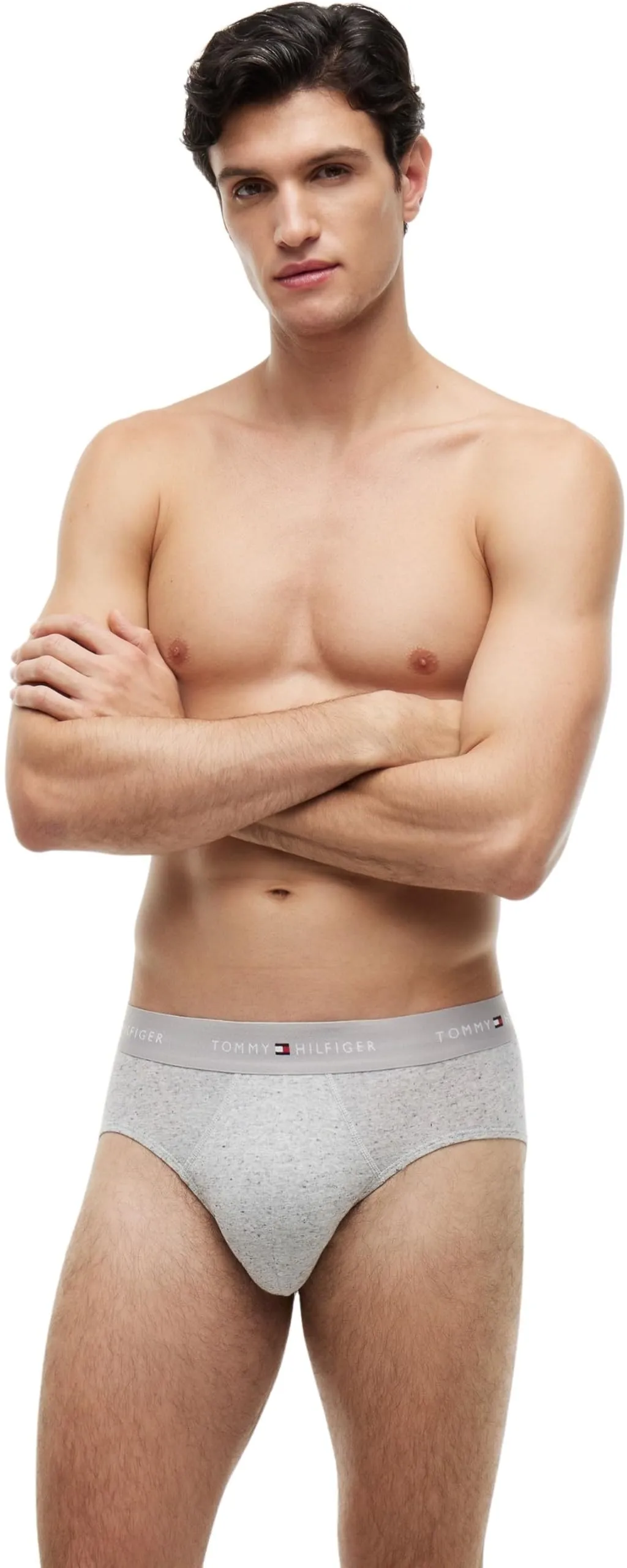 Tommy Hilfiger Slip da Uomo UM0UM03471, Pack da 3, Multicolore, L - immagine 3