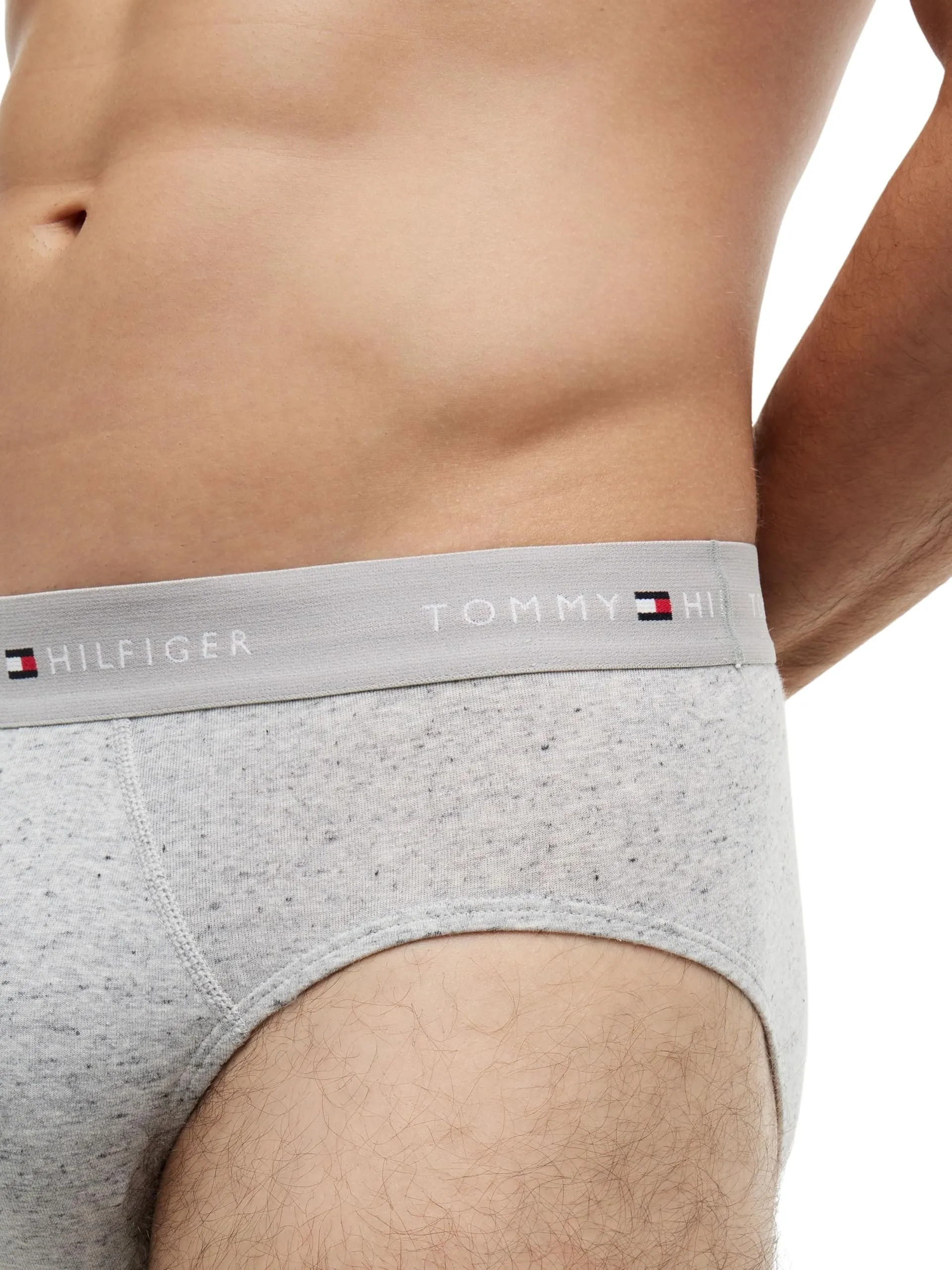 Tommy Hilfiger Slip da Uomo UM0UM03471, Pack da 3, Multicolore, L - immagine 4