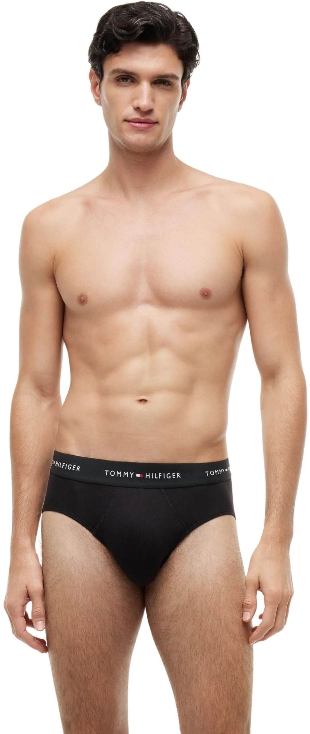 Tommy Hilfiger Slip da Uomo UM0UM03471, Pack da 3, Multicolore, L - immagine 7
